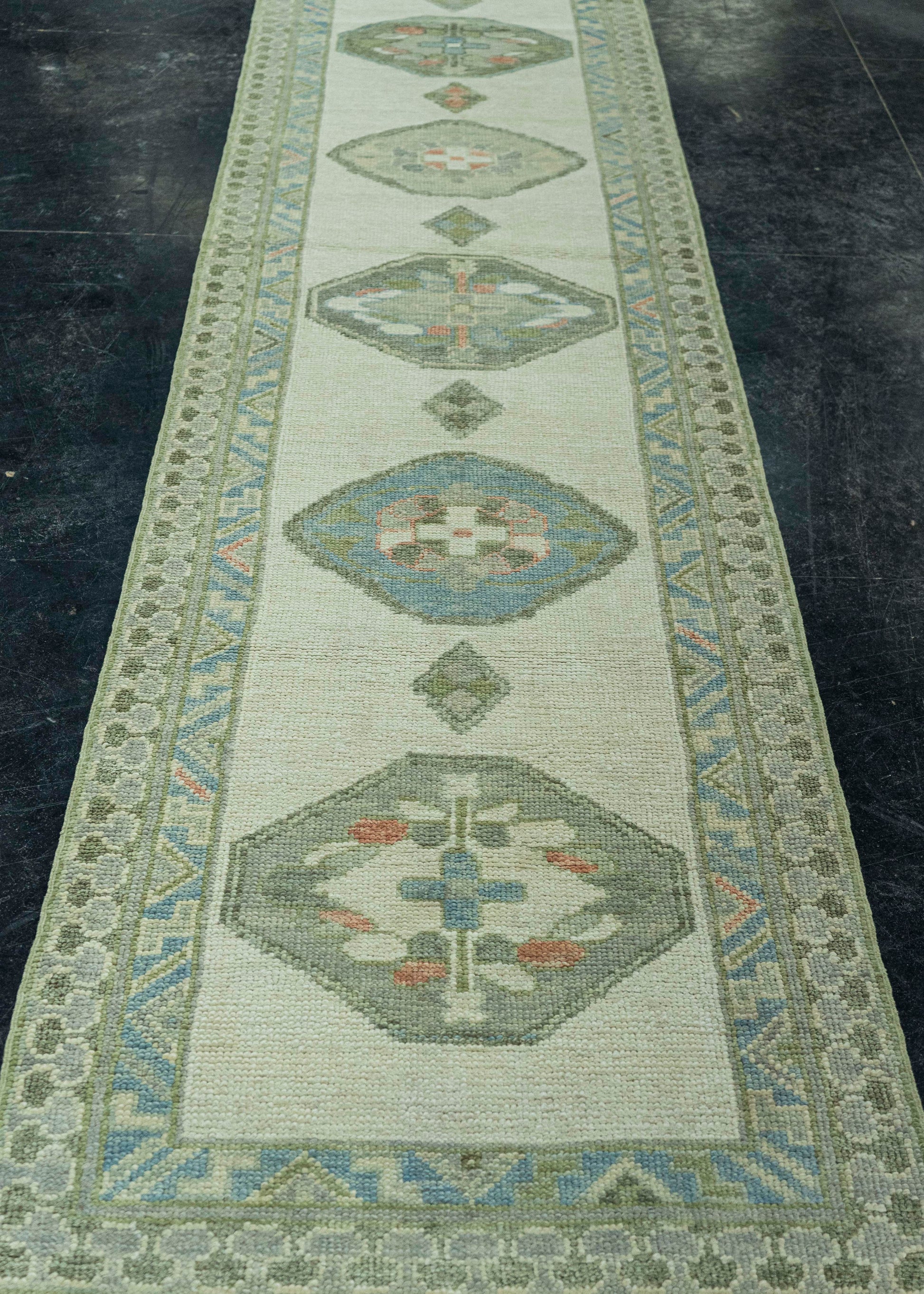 Turkish Oushak Rug 2'8" x 12'5" #19215