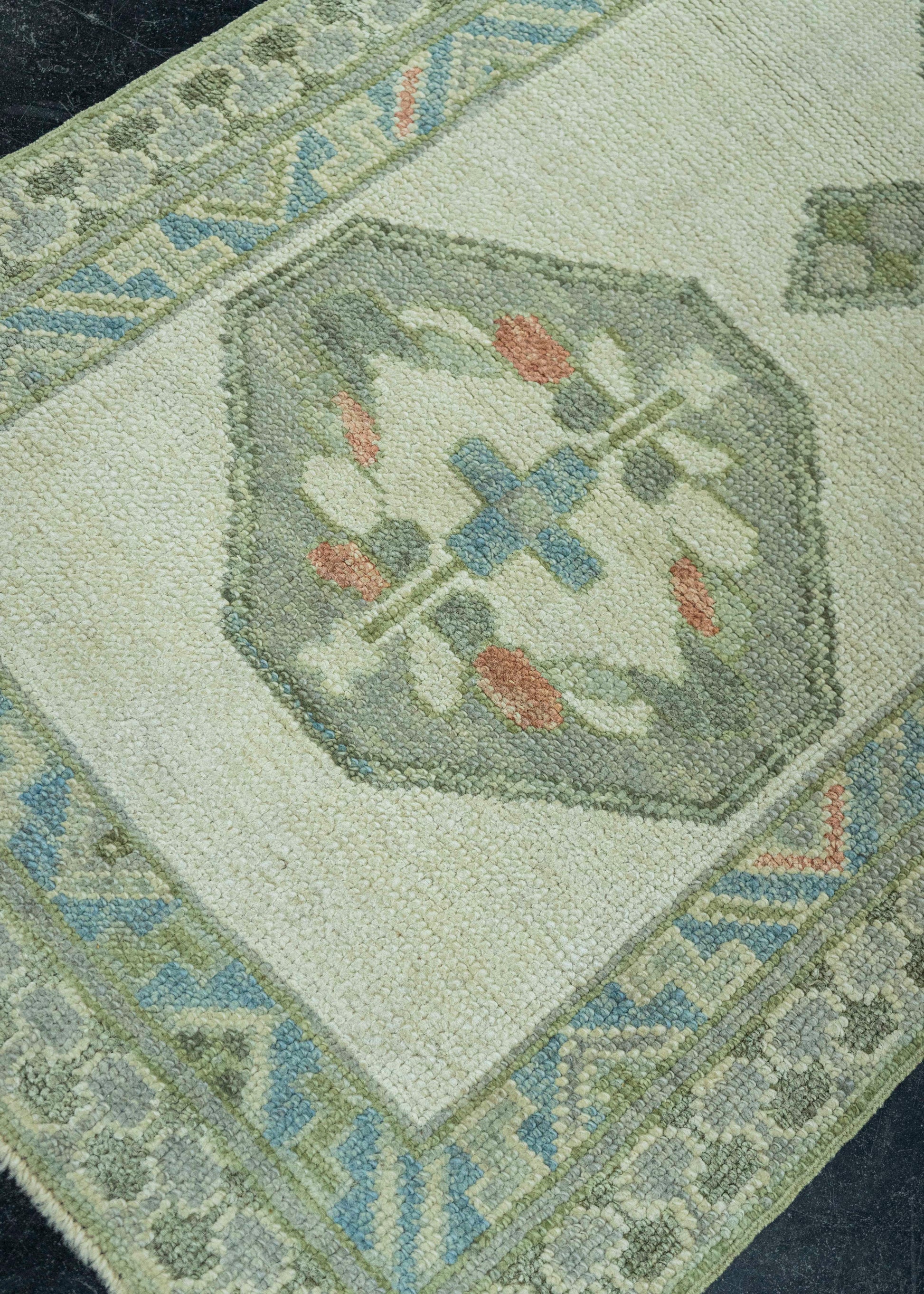 Turkish Oushak Rug 2'8" x 12'5" #19215