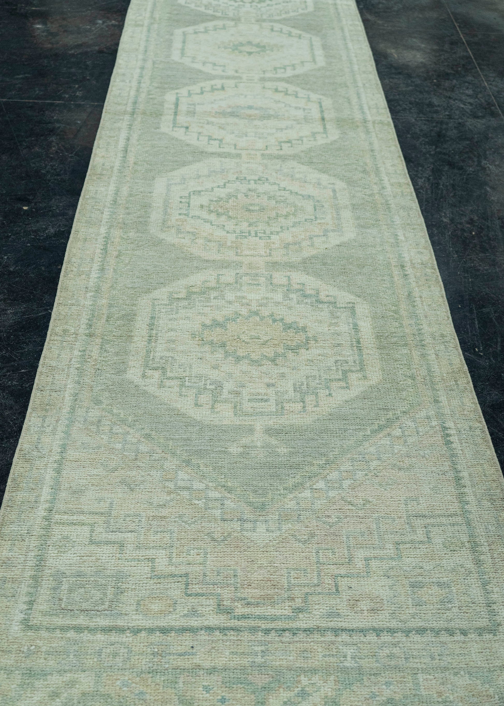 Turkish Oushak Rug 2'11" x 15' #19409