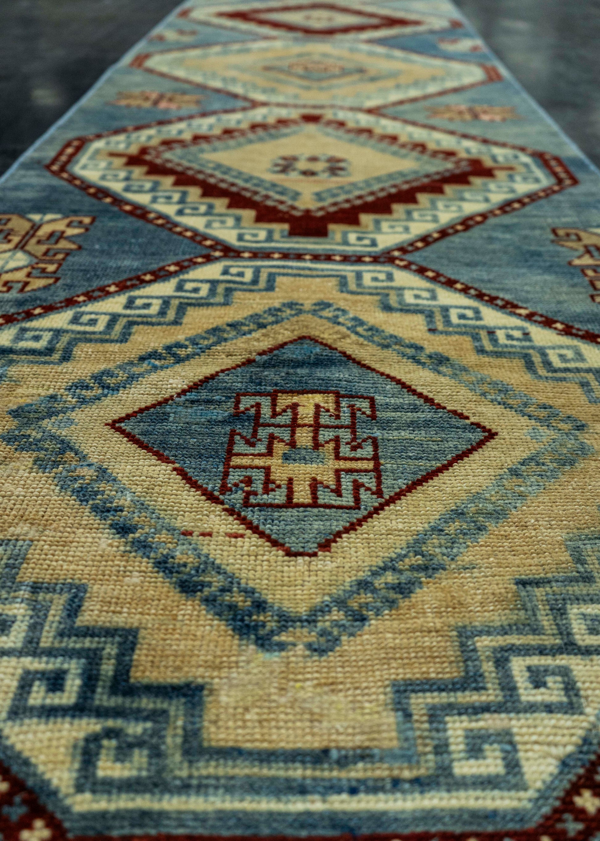 Turkish Vintage Rug 2'5" x 10'2" #20702