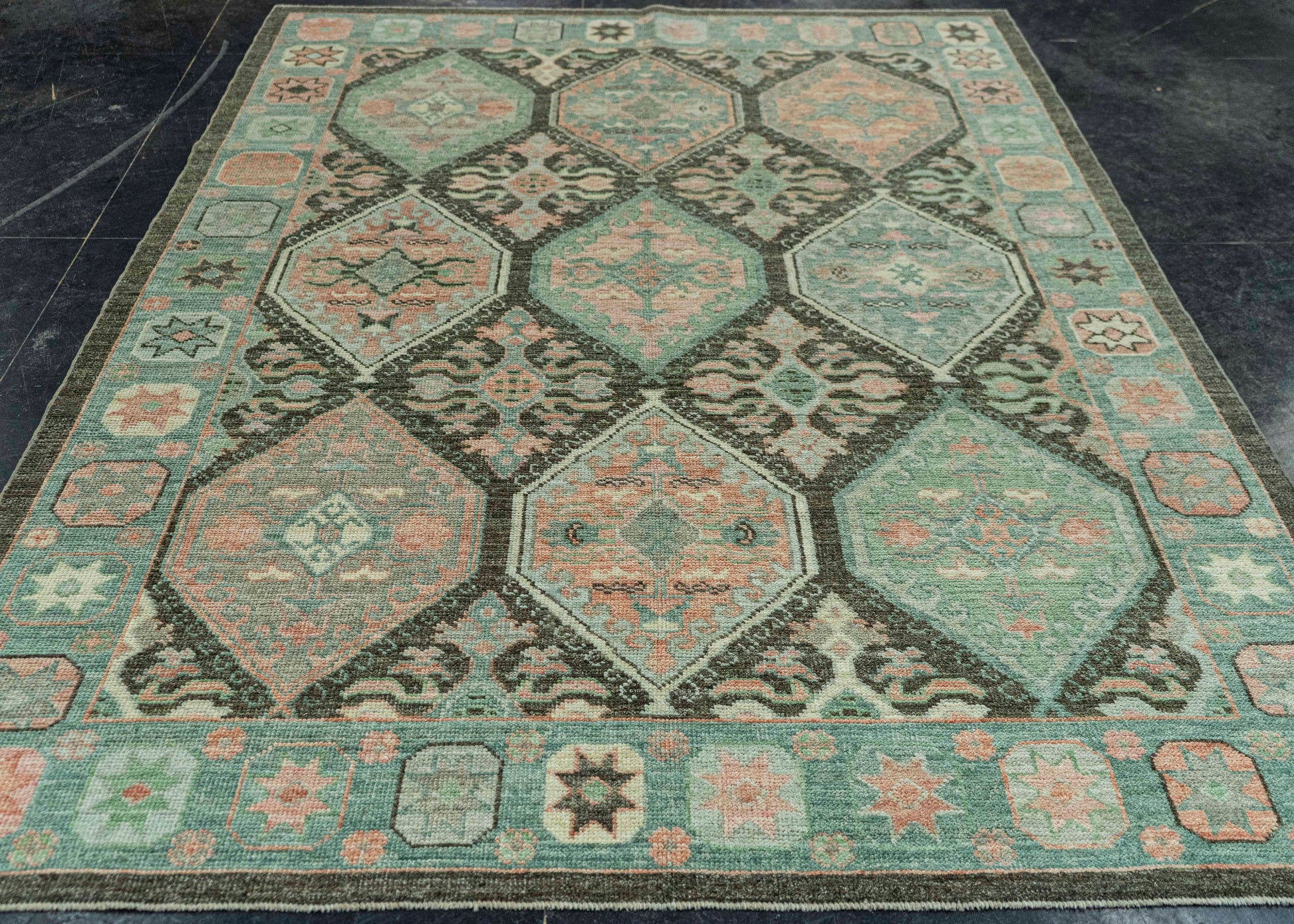 Turkish Oushak Rug 6'2" x 8'10" #20054