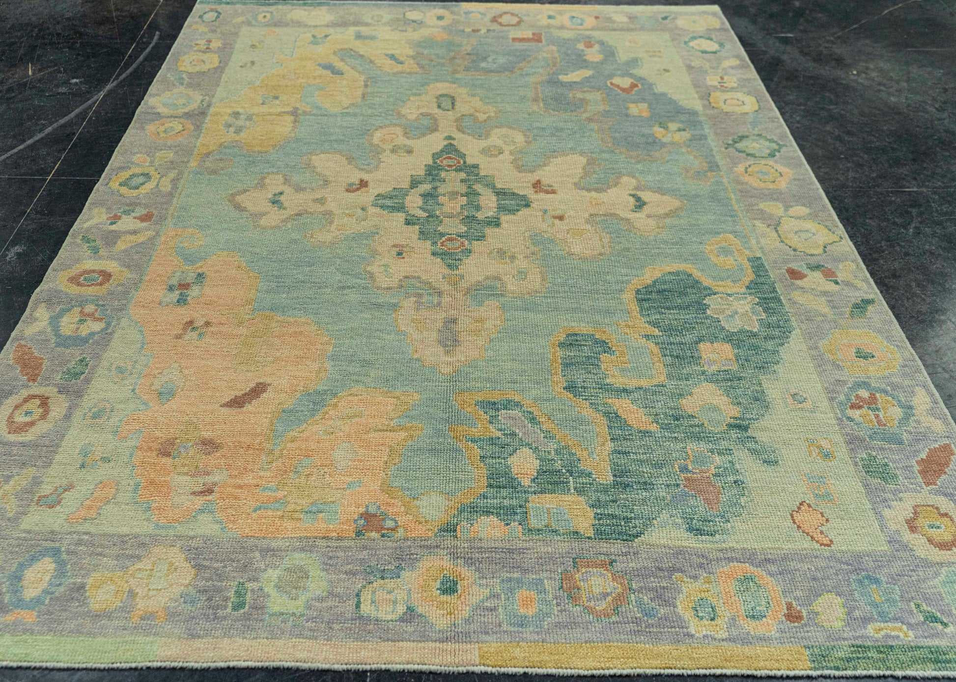 Turkish Oushak Rug 5'11" x 8'11" #19233