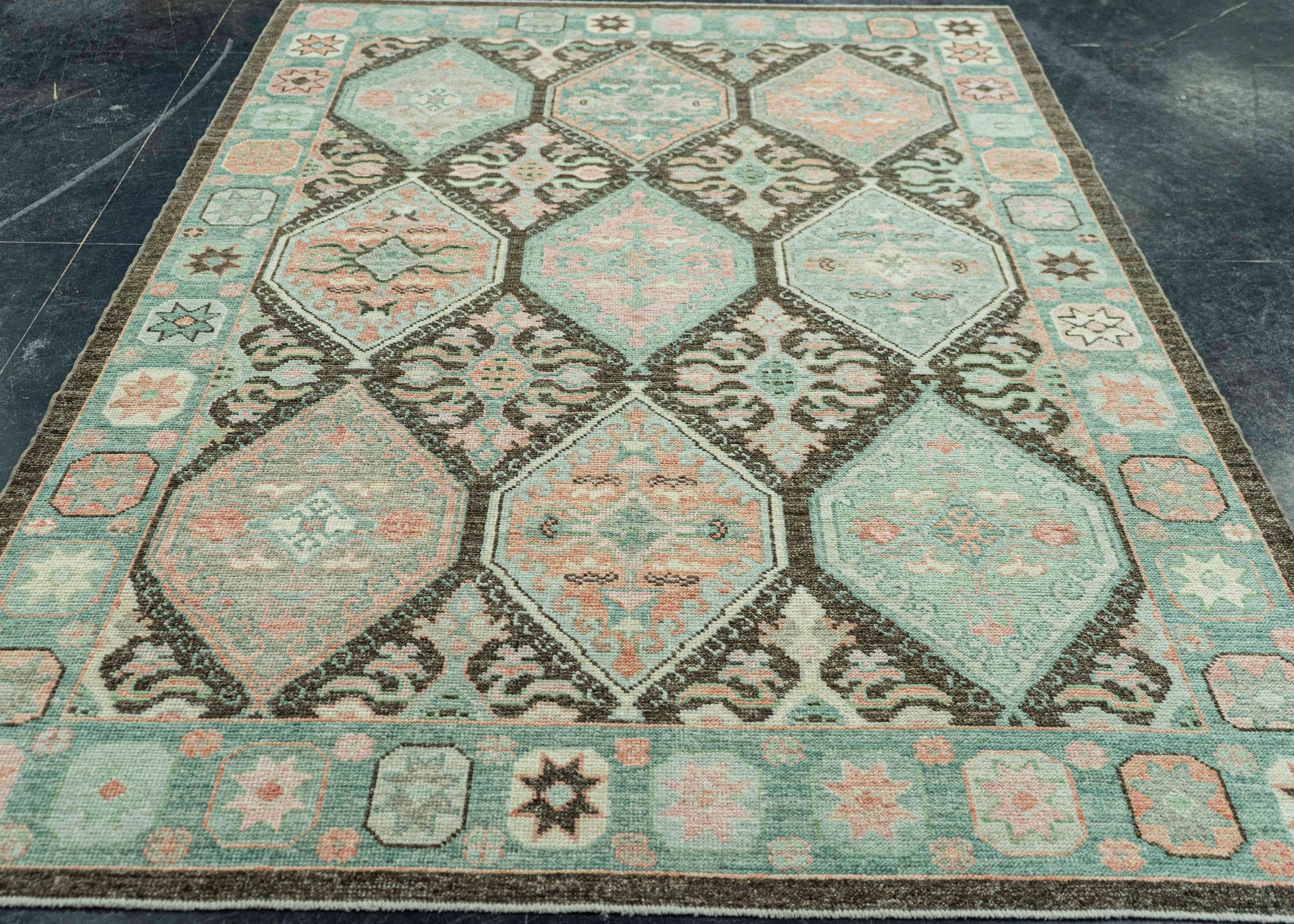 Turkish Oushak Rug 6'1" x 8'10" #20051