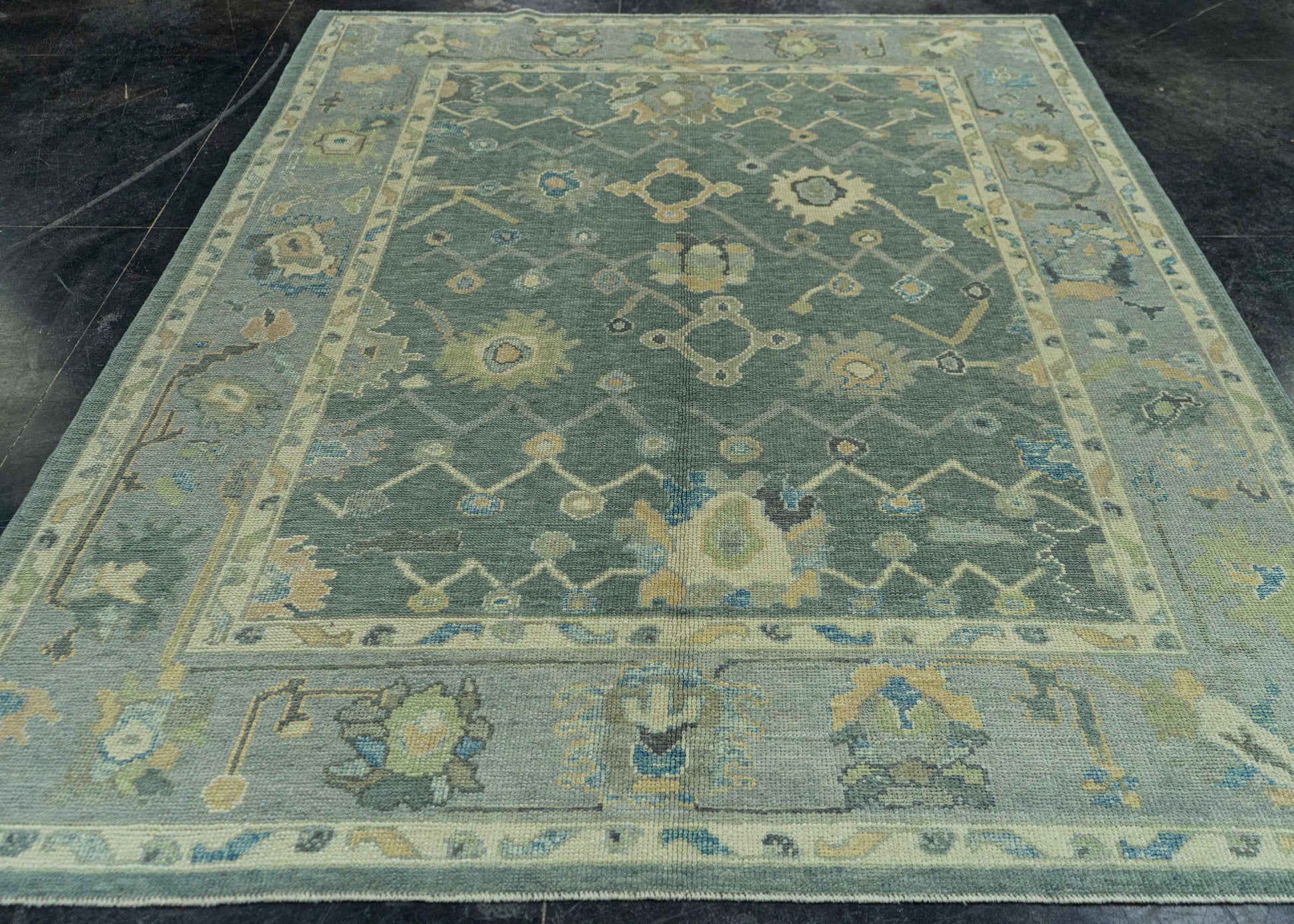 Turkish Oushak Rug 6'7" x 9' #19060