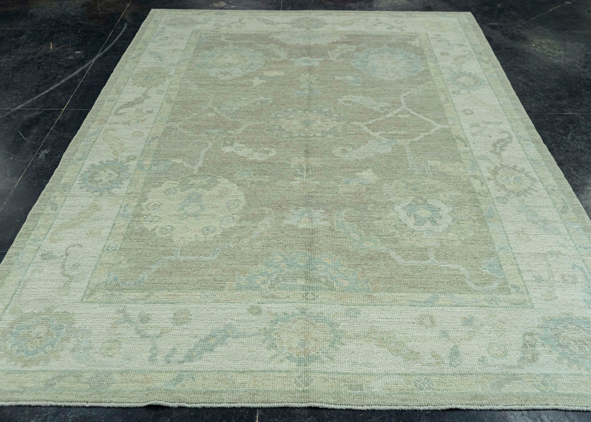 Turkish Oushak Rug 6'2" x 8'9" #19316