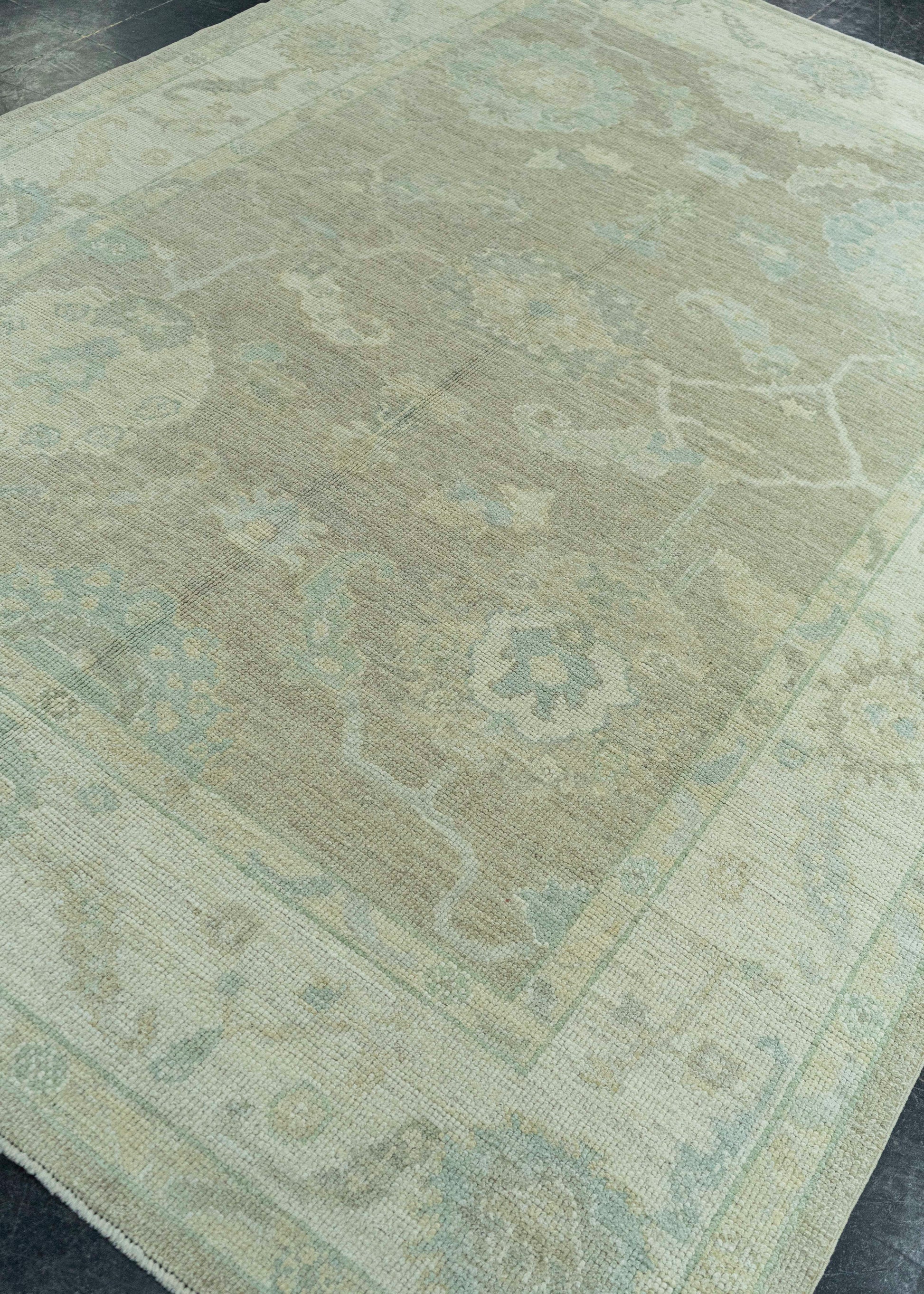 Turkish Oushak Rug 6'2" x 8'9" #19316