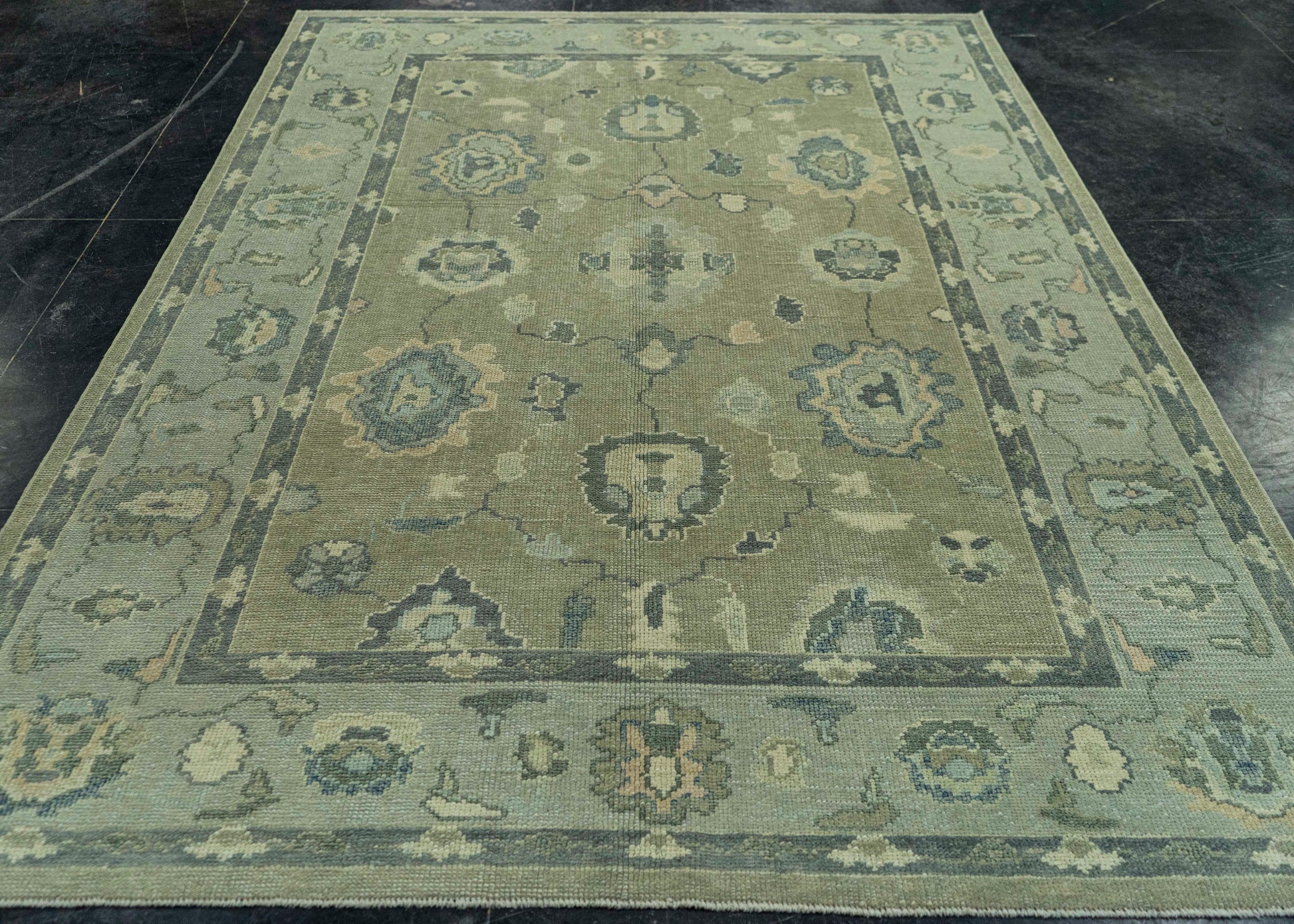 Turkish Oushak Rug 6'1" x 9'1" #19162