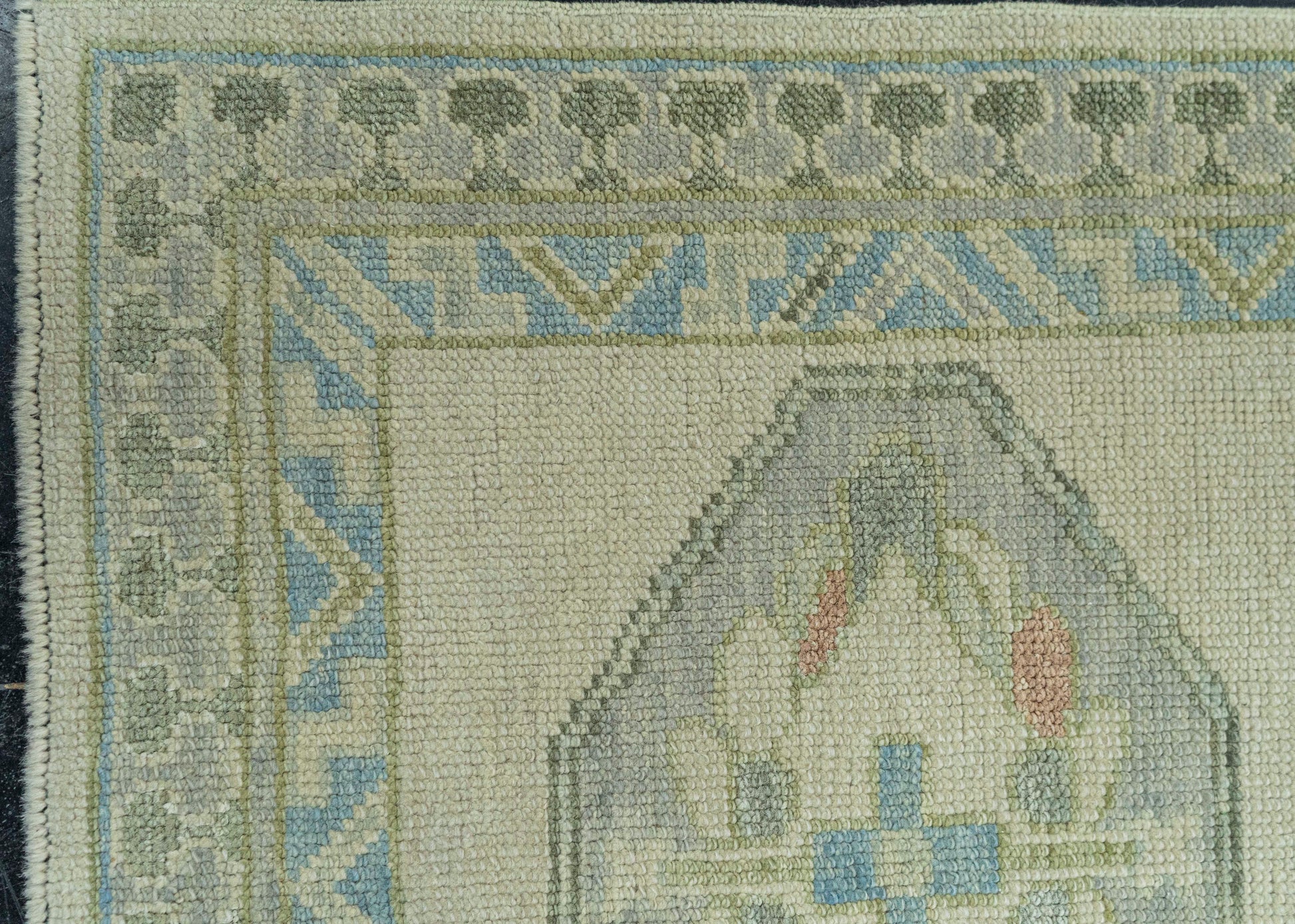 Turkish Oushak Rug 2'8" x 9'4" #19032