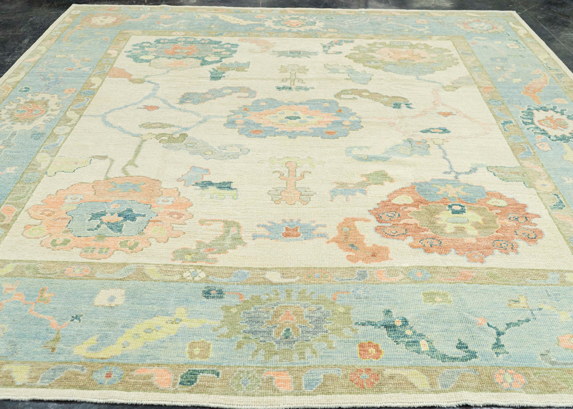 Turkish Oushak Rug 9'10" x 10'6" #22175
