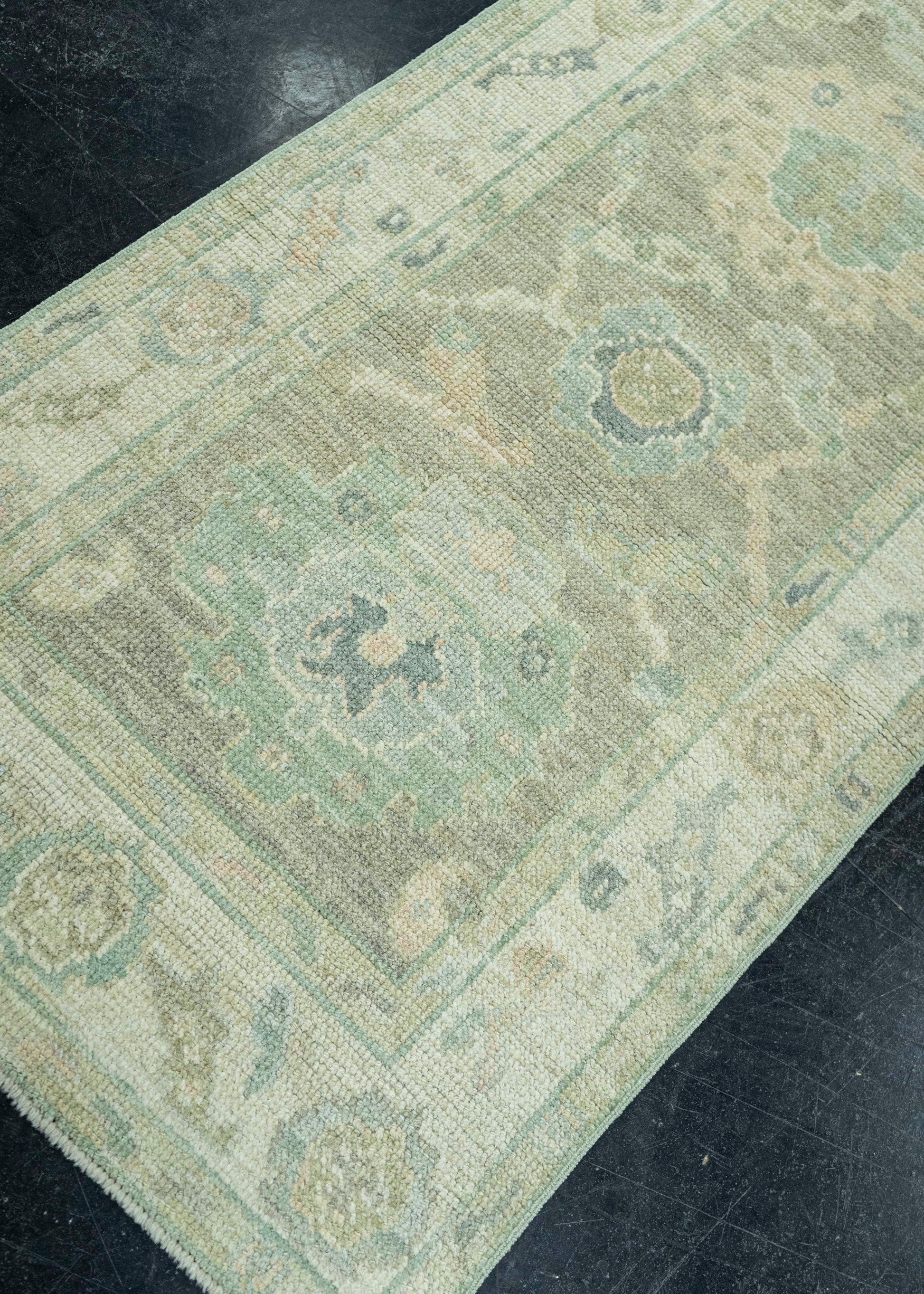 Turkish Oushak Rug 2'5" x 8'7" #19269