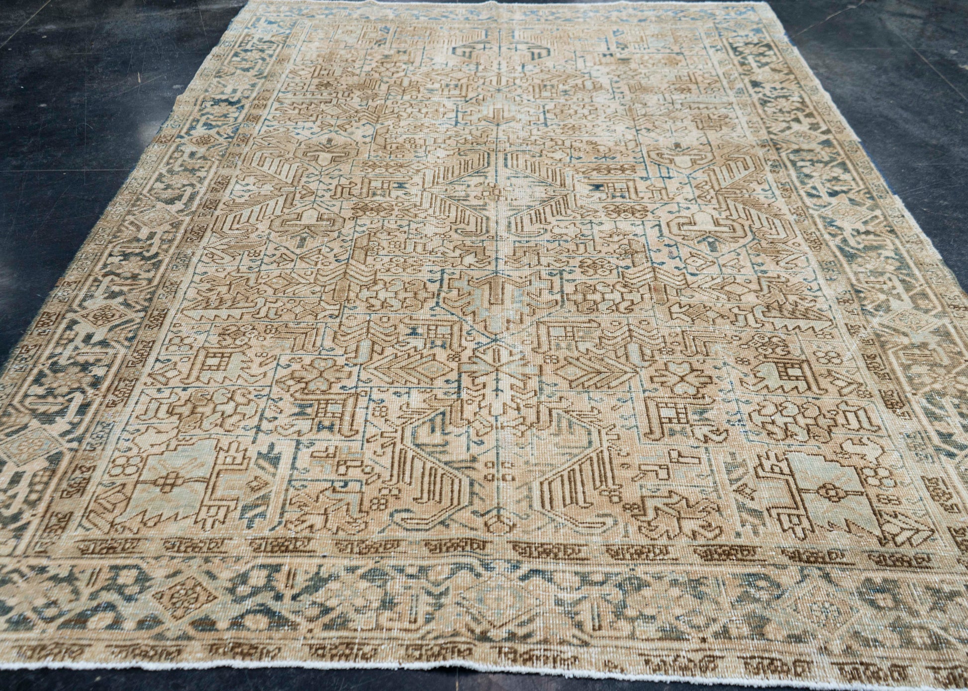 Antique Heriz Rug 7'6" x 10'4" #16898