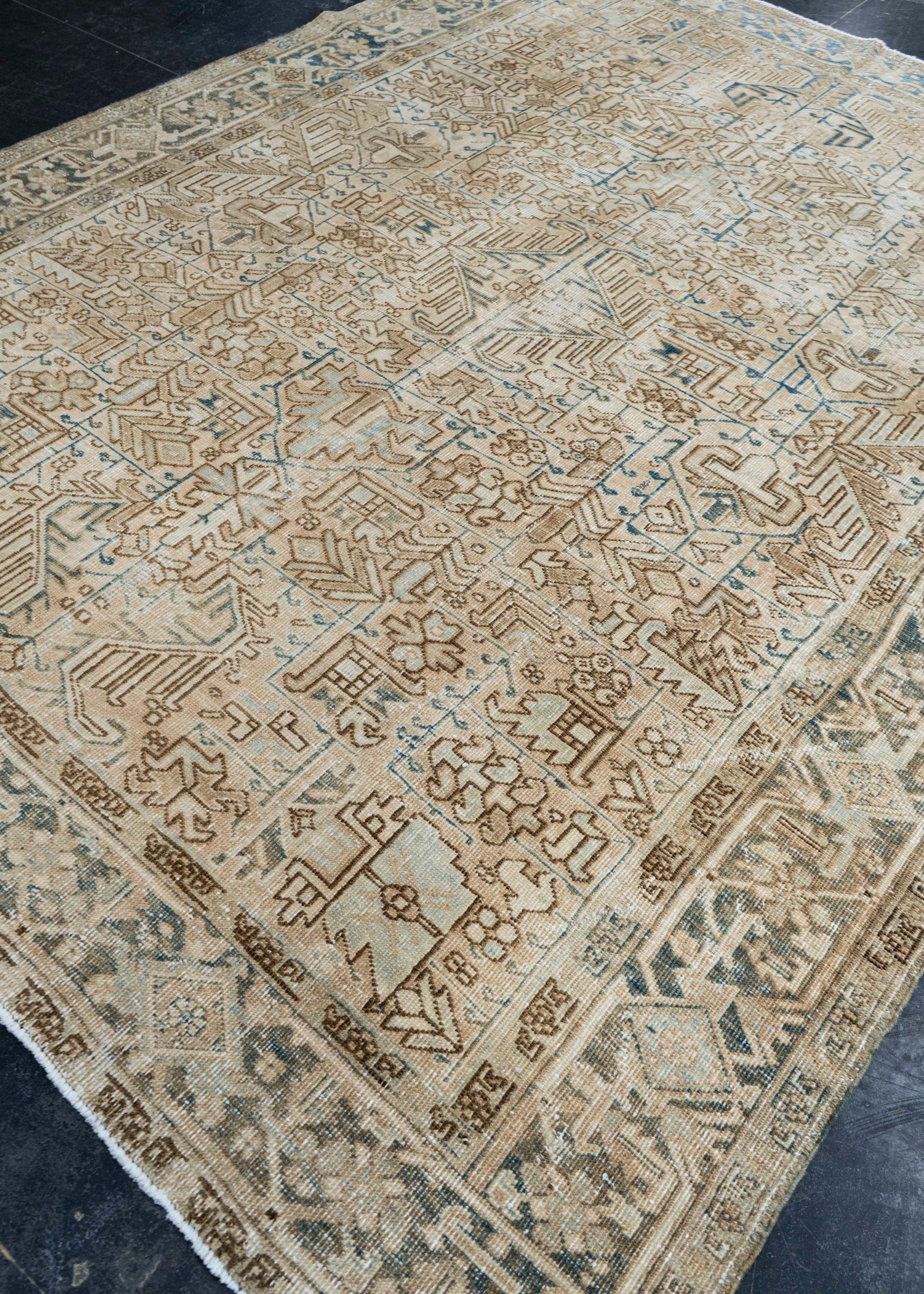 Antique Heriz Rug 7'6" x 10'4" #16898