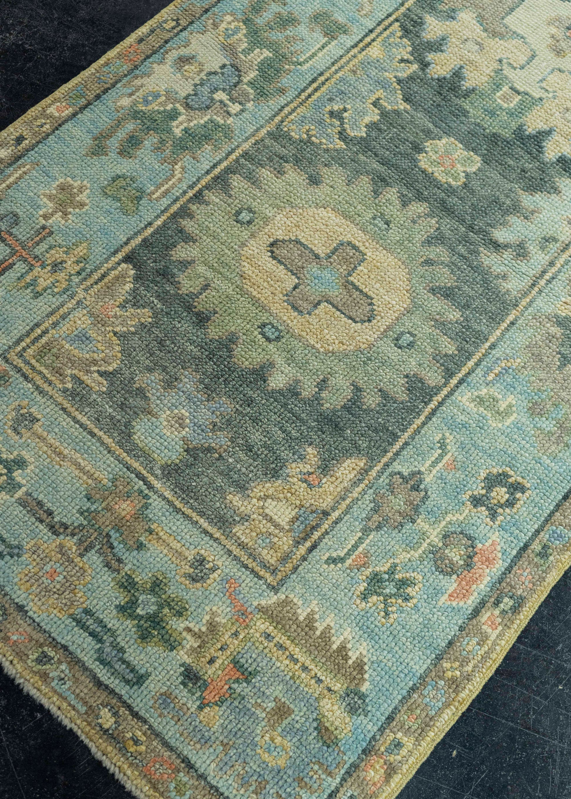 Turkish Oushak Rug 2'10" x 8'3" #19027