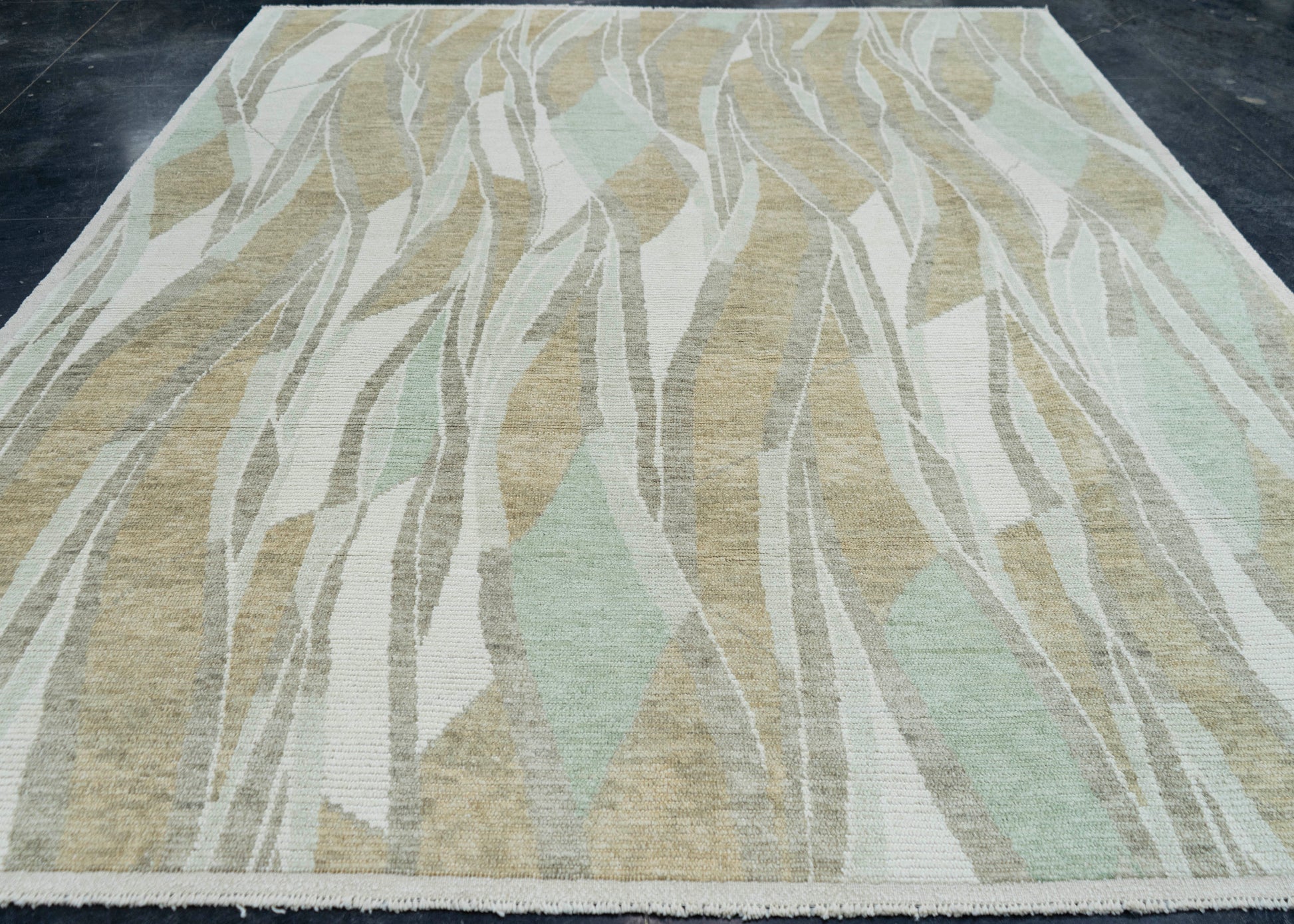 Modern Handmade Rug 9'5" x 11'8" #17166