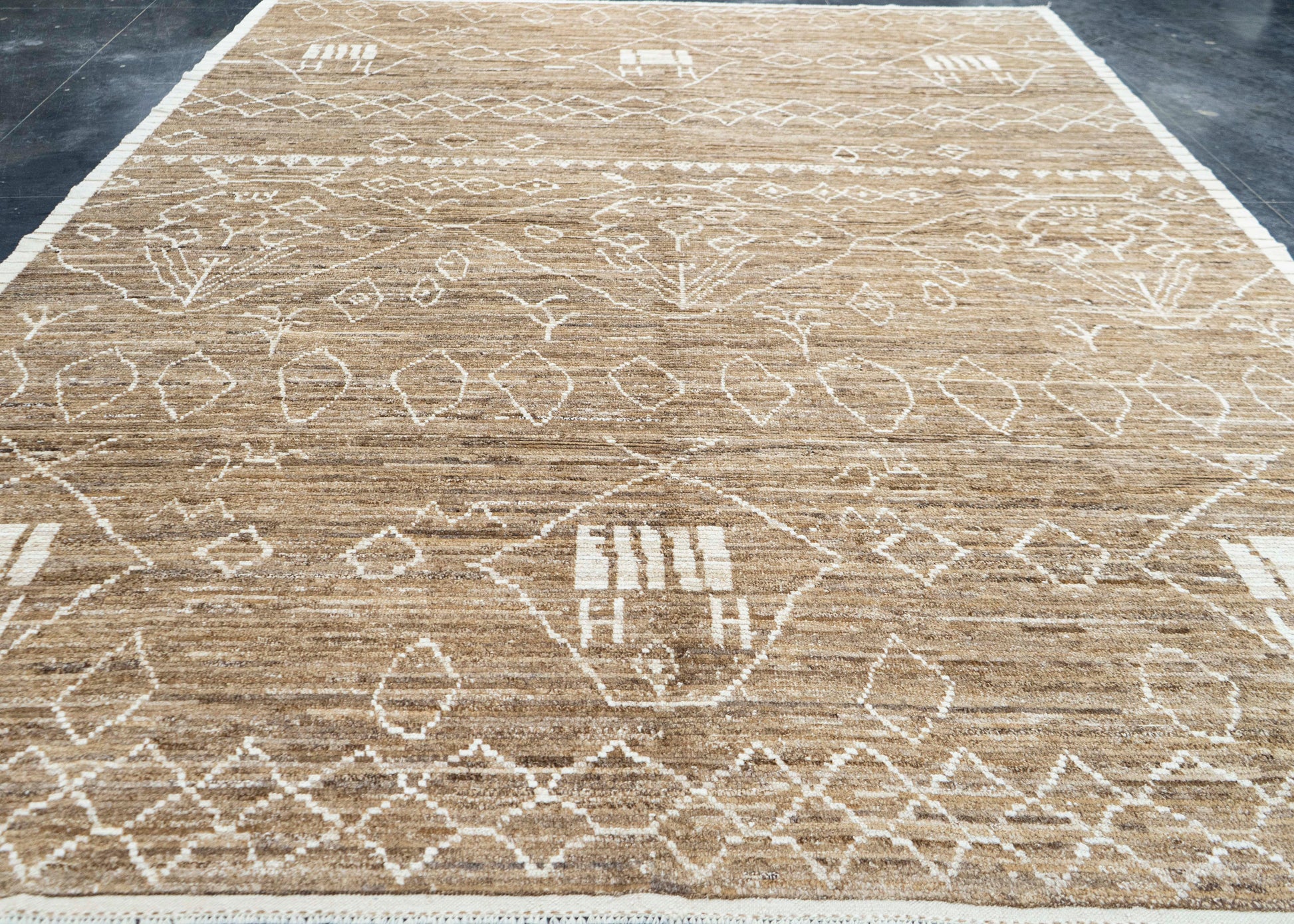 Modern Handmade Rug 10'7" x 13'6" #17117