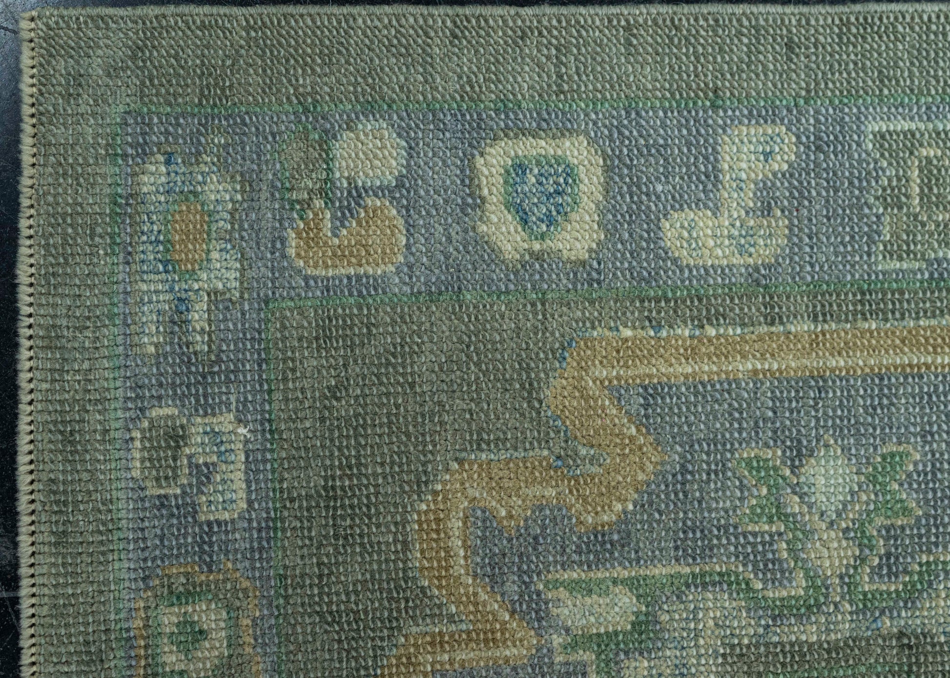 Turkish Oushak Rug 3' x 9'4" #19068