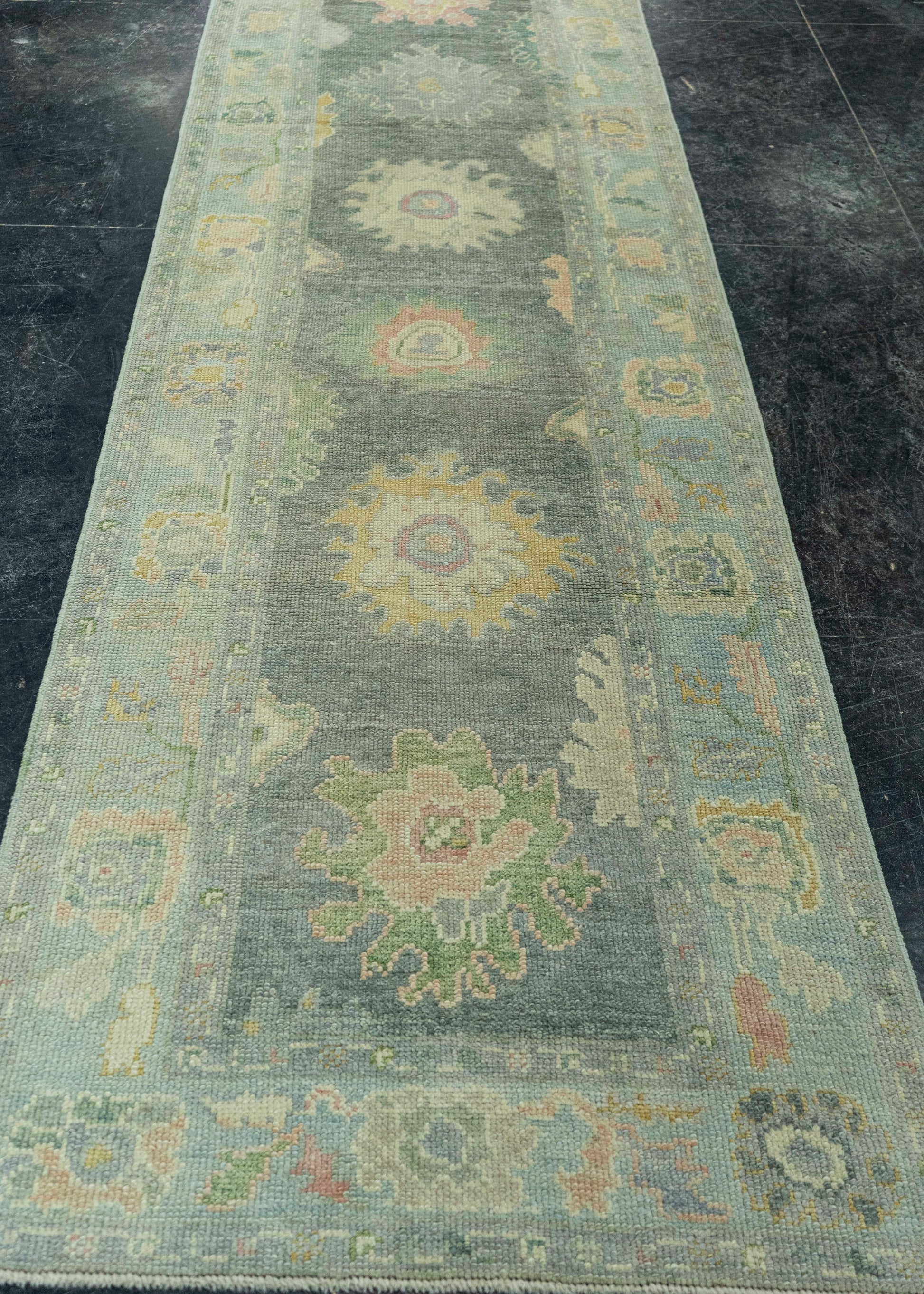 Turkish Oushak Rug 2'11" x 9'11" #19121