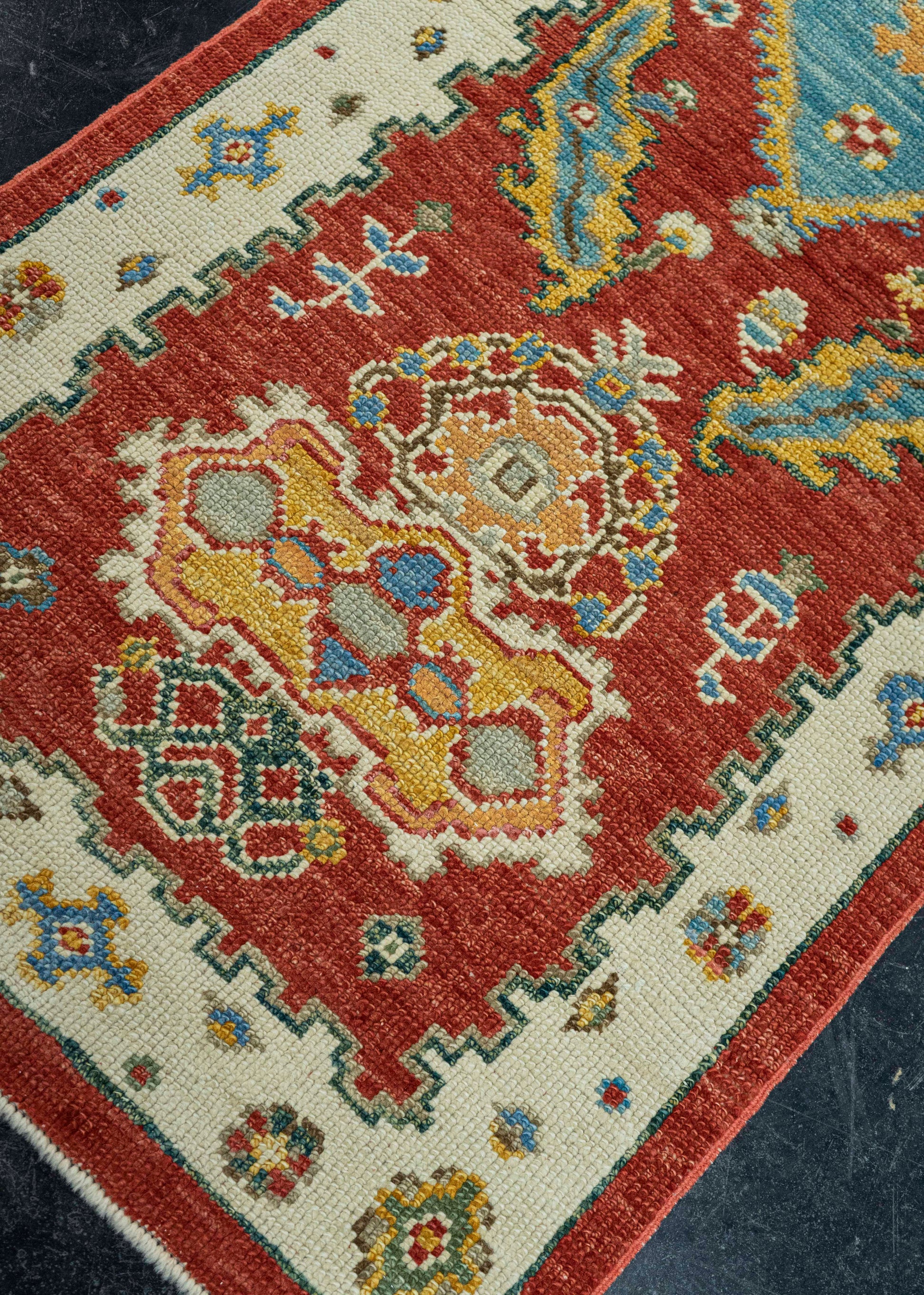 Turkish Oushak Rug 2'8" x 10' #19084