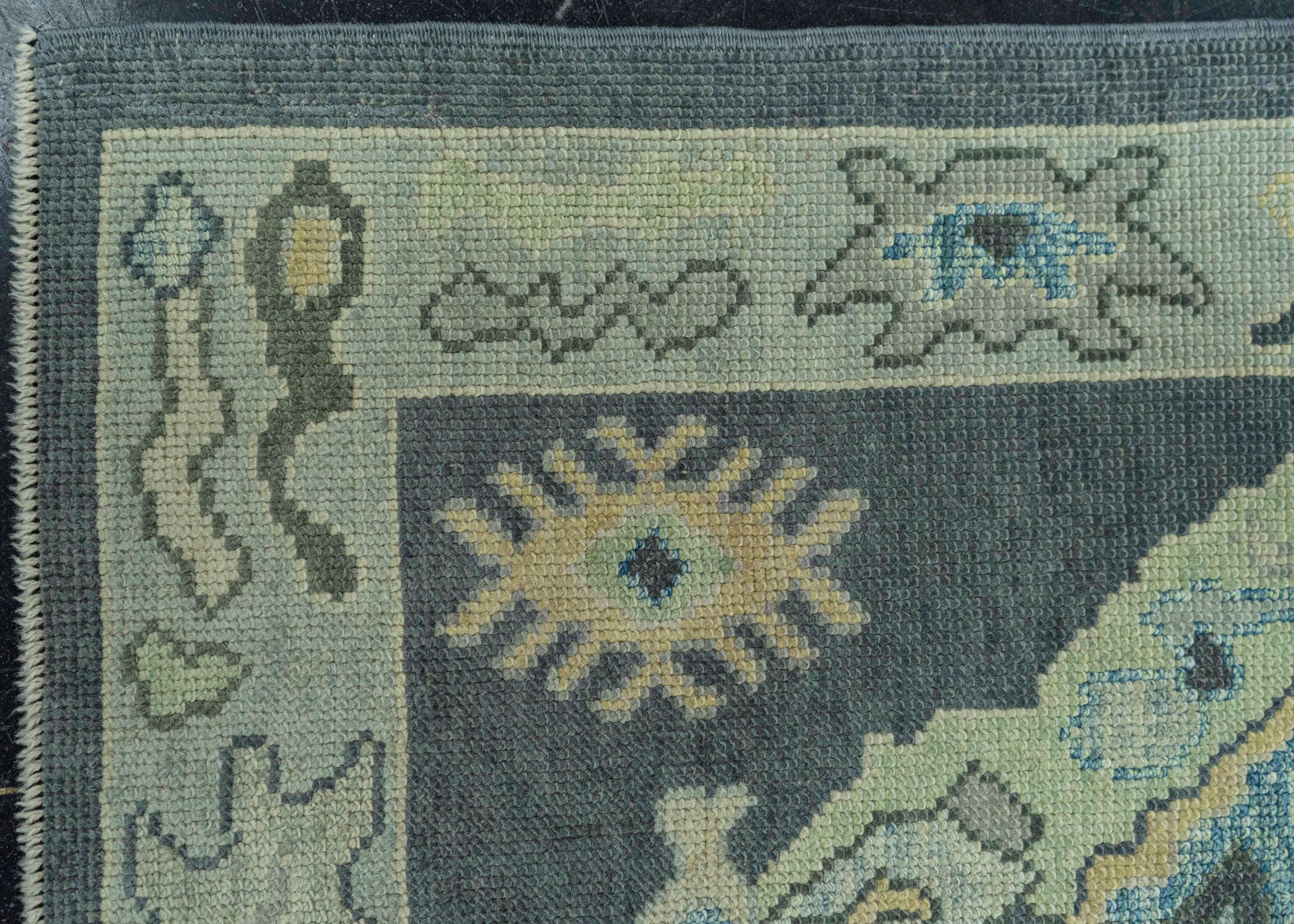 Turkish Oushak Rug 3' x 8'10" #19195