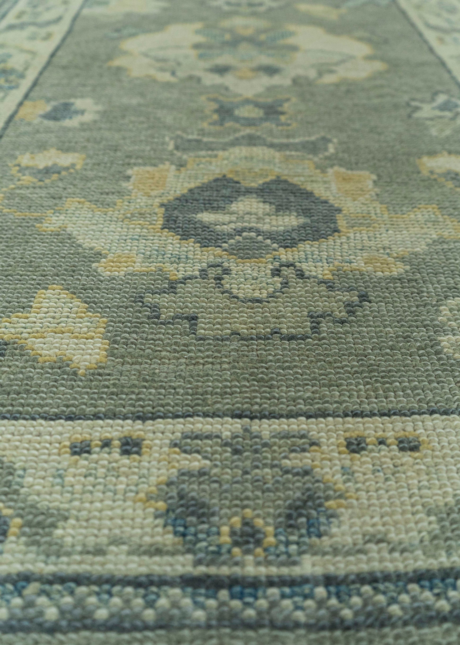 Turkish Oushak Rug 2'7" x 9'10" #19176
