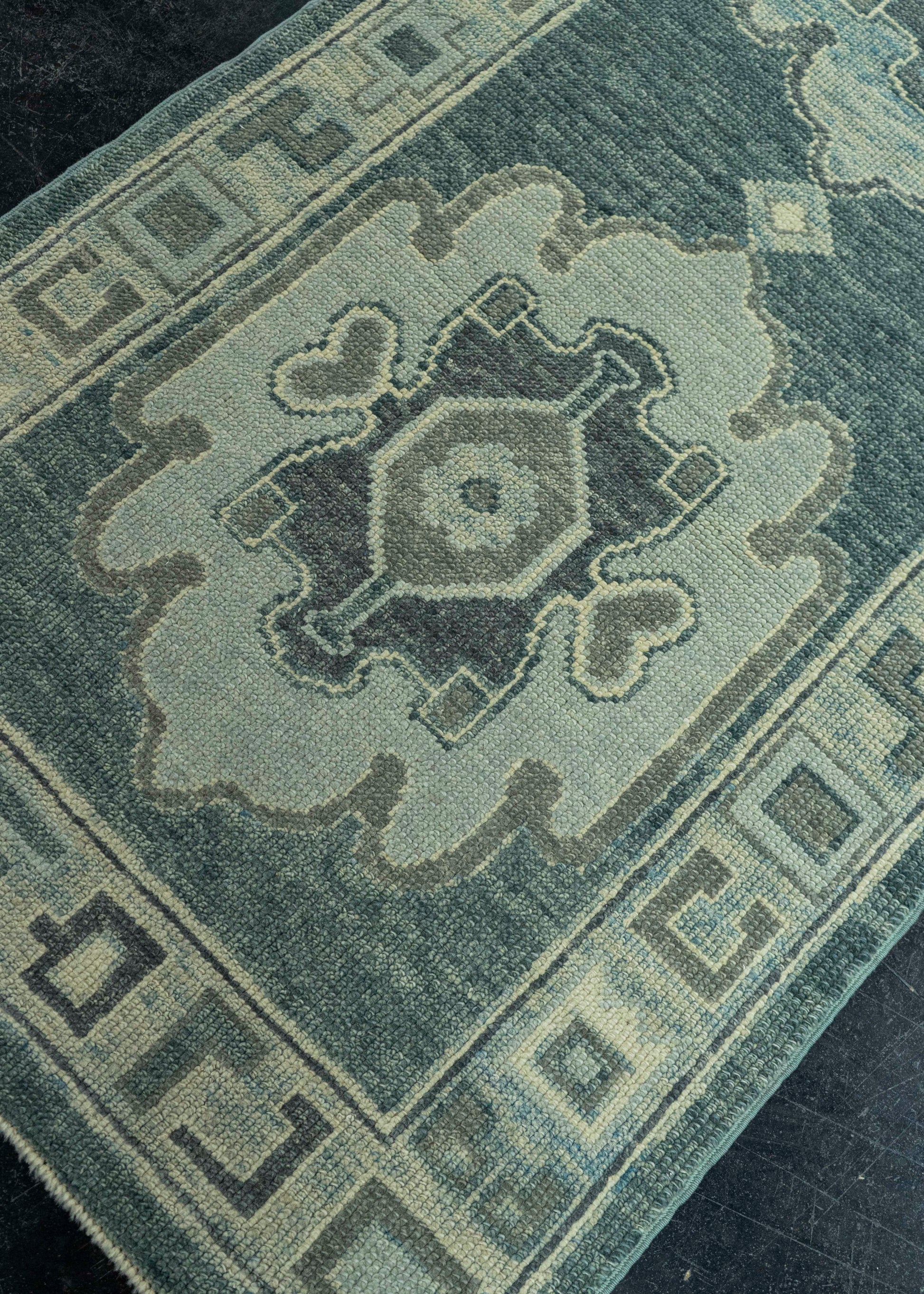 Turkish Oushak Rug 2'10" x 8'5" #19214