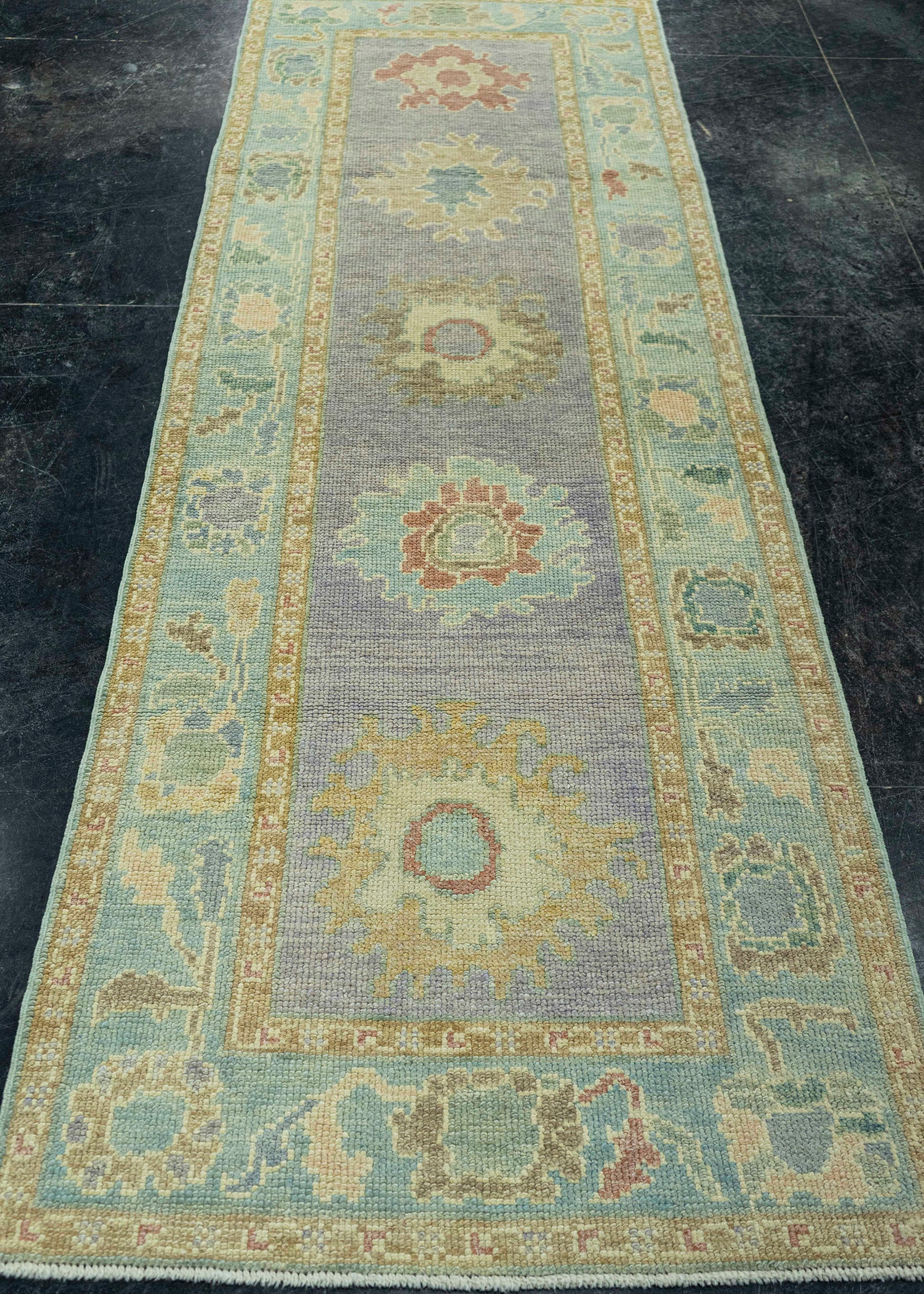 Turkish Oushak Rug 2'10" x 8'6" #19232