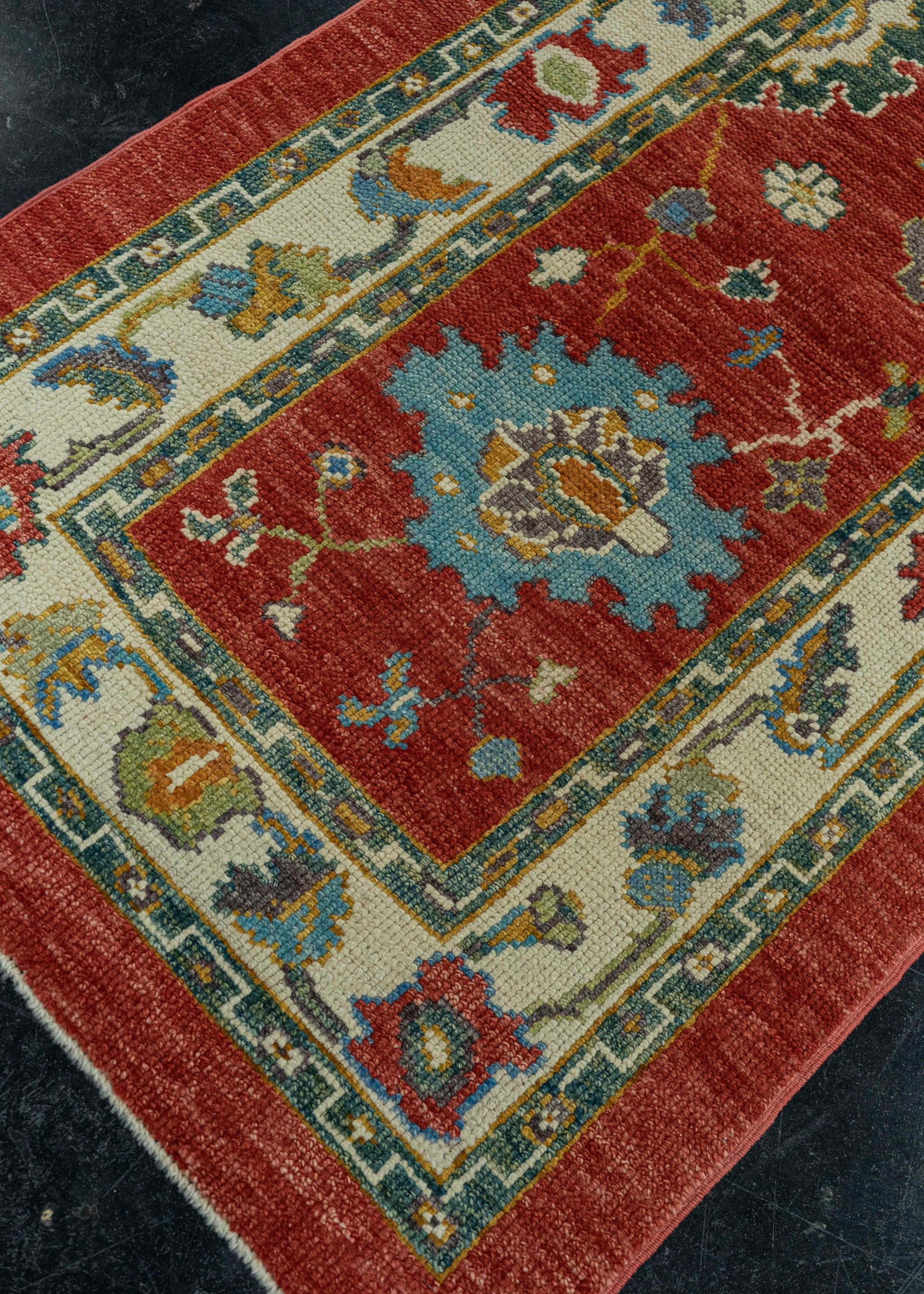 Turkish Oushak Rug 2'11" x 10' #19526