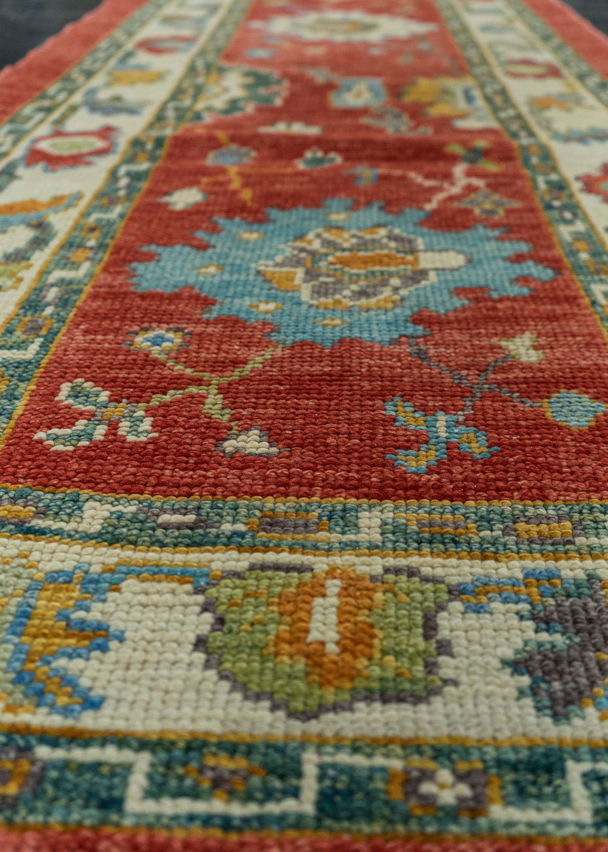 Turkish Oushak Rug 2'11" x 10' #19526