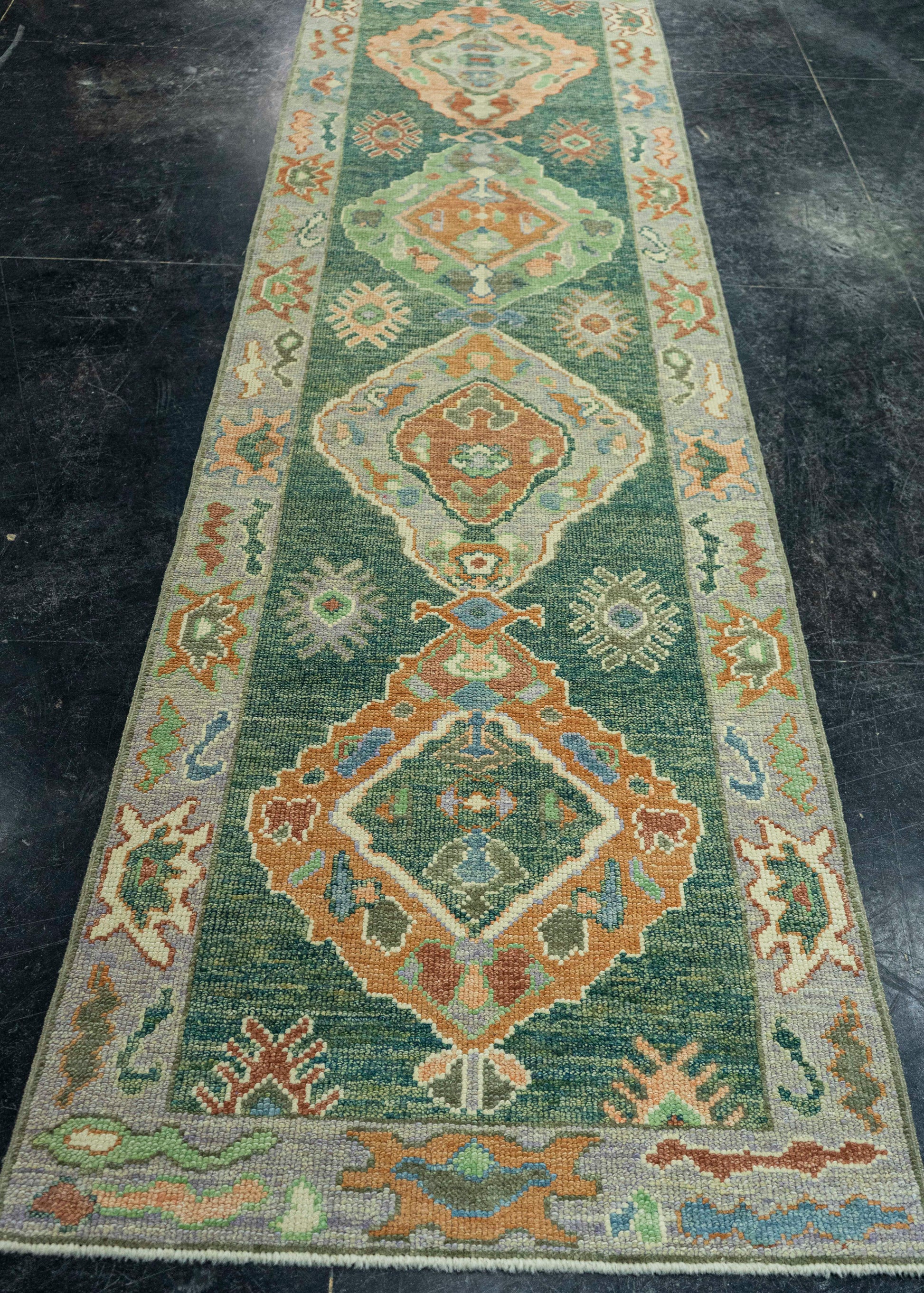 Turkish Oushak Rug 2'9" x 10' #19067