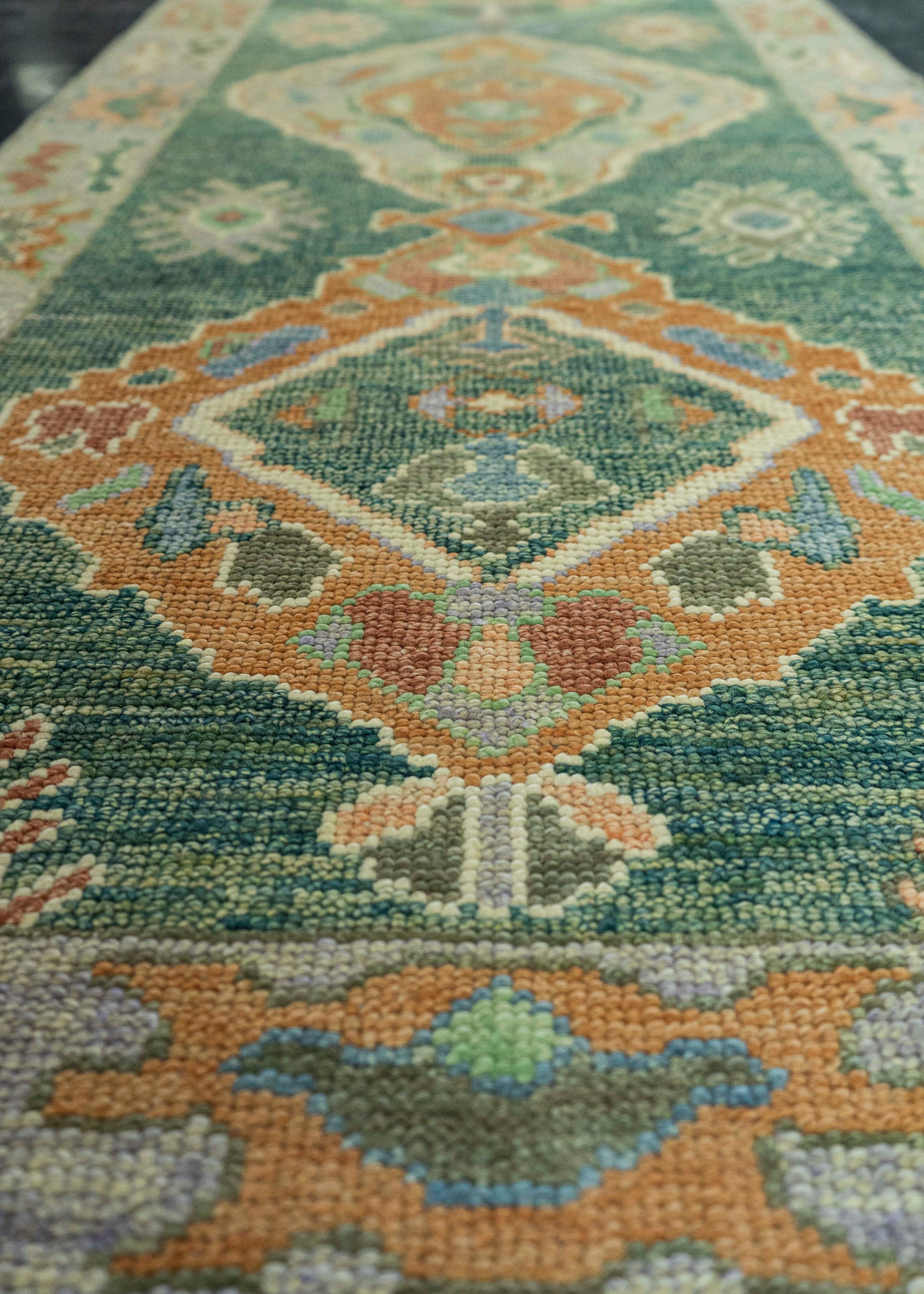 Turkish Oushak Rug 2'9" x 10' #19067
