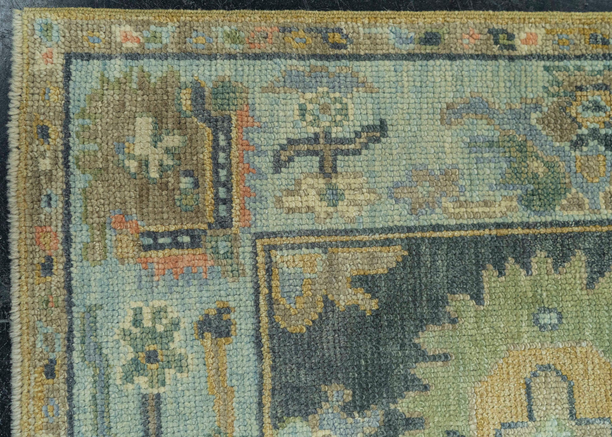 Turkish Oushak Rug 2'7" x 9'9" #19204