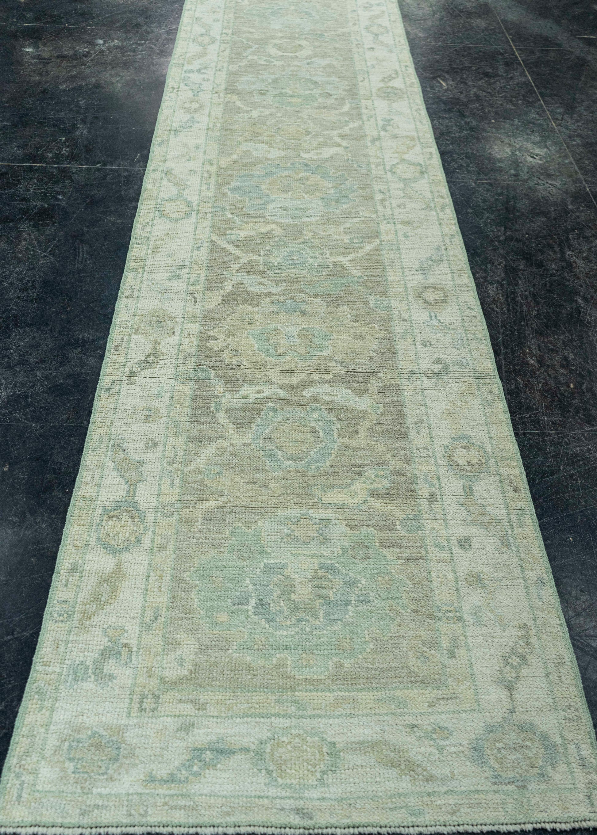 Turkish Oushak Rug 2'6" x 10' #19285