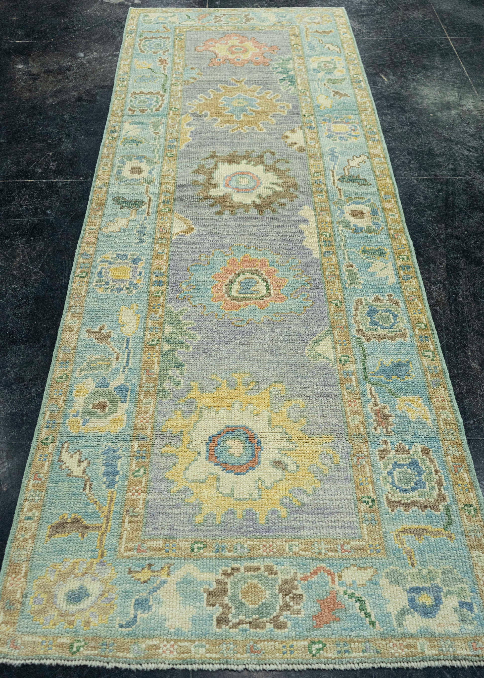 Turkish Oushak Rug 2'10" x 8'3" #19534