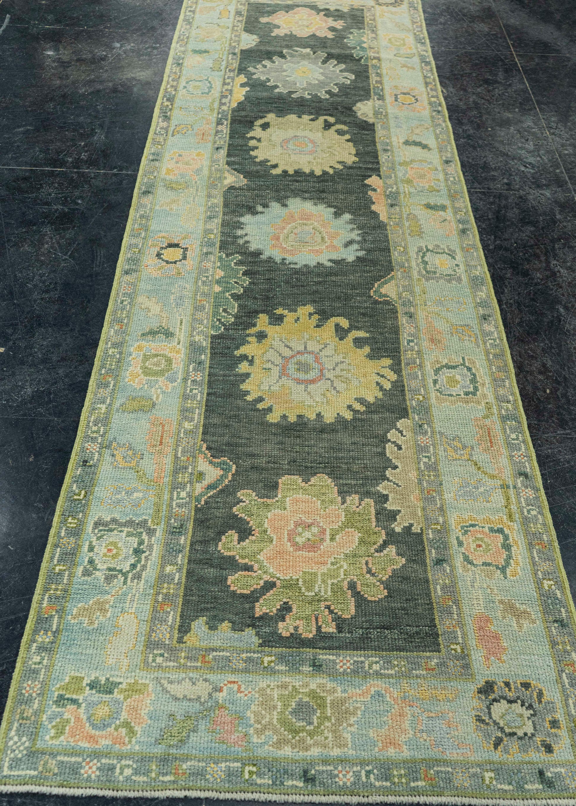 Turkish Oushak Rug 2'11" x 10' #19199