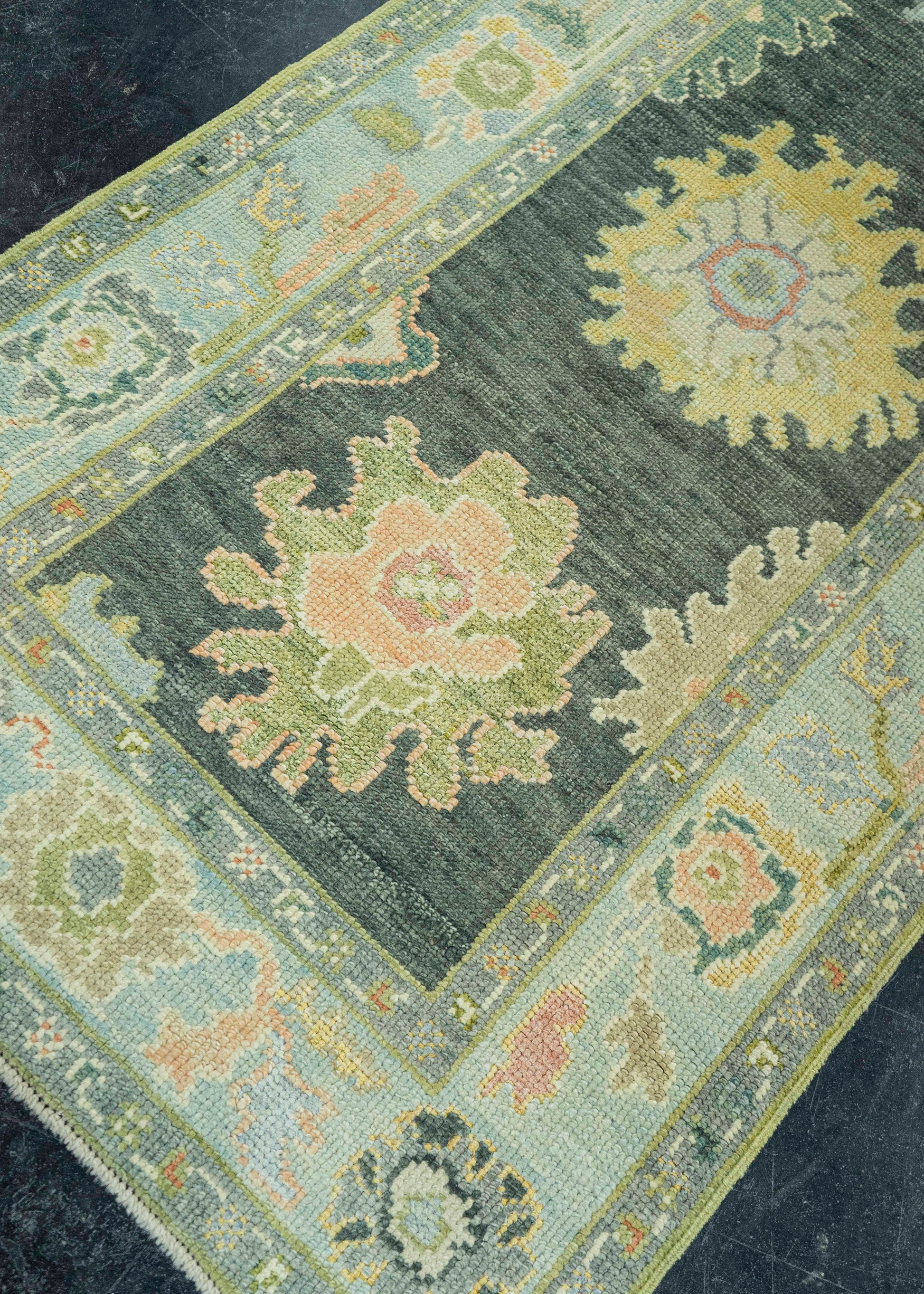 Turkish Oushak Rug 2'11" x 10' #19199