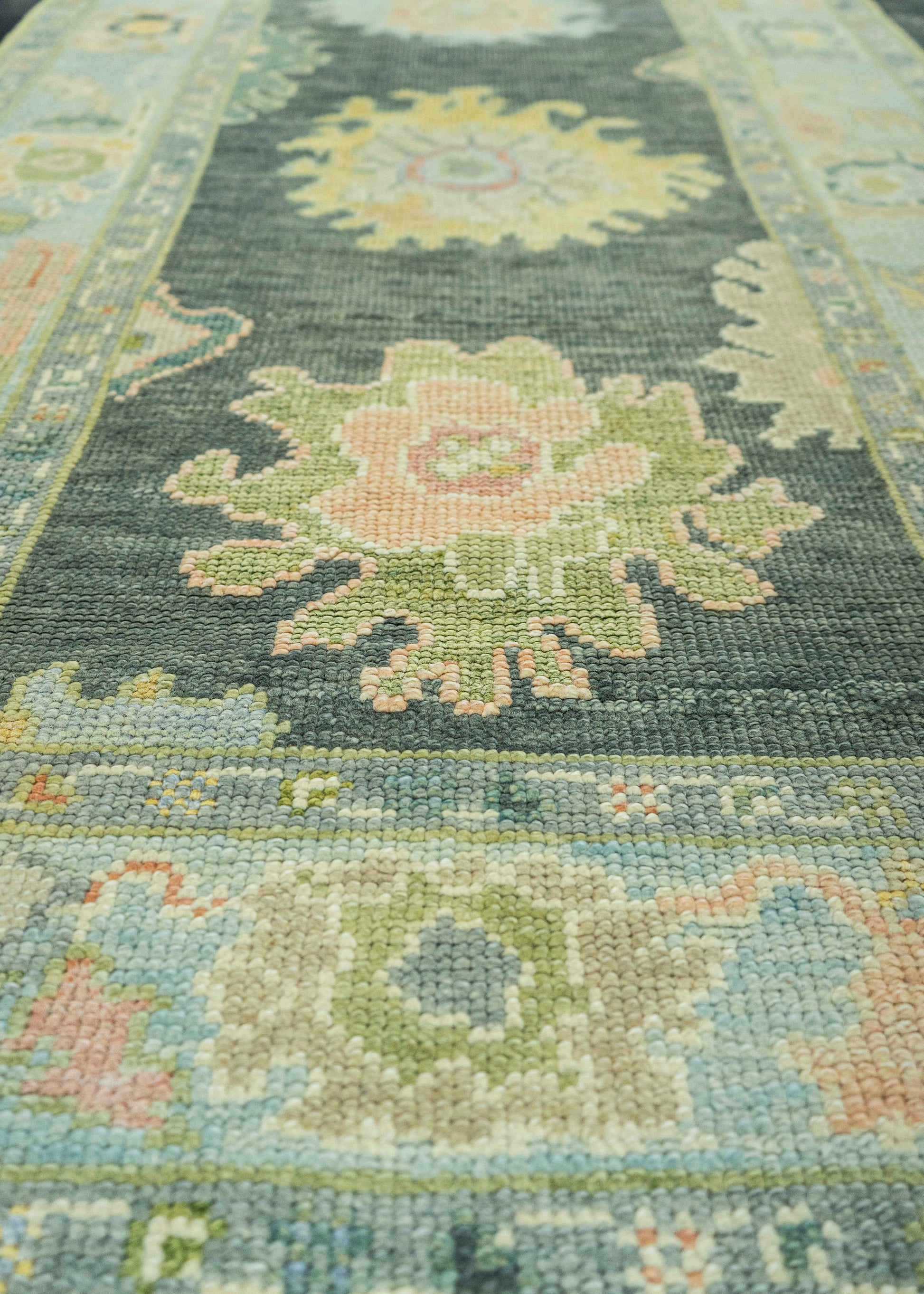 Turkish Oushak Rug 2'11" x 10' #19199