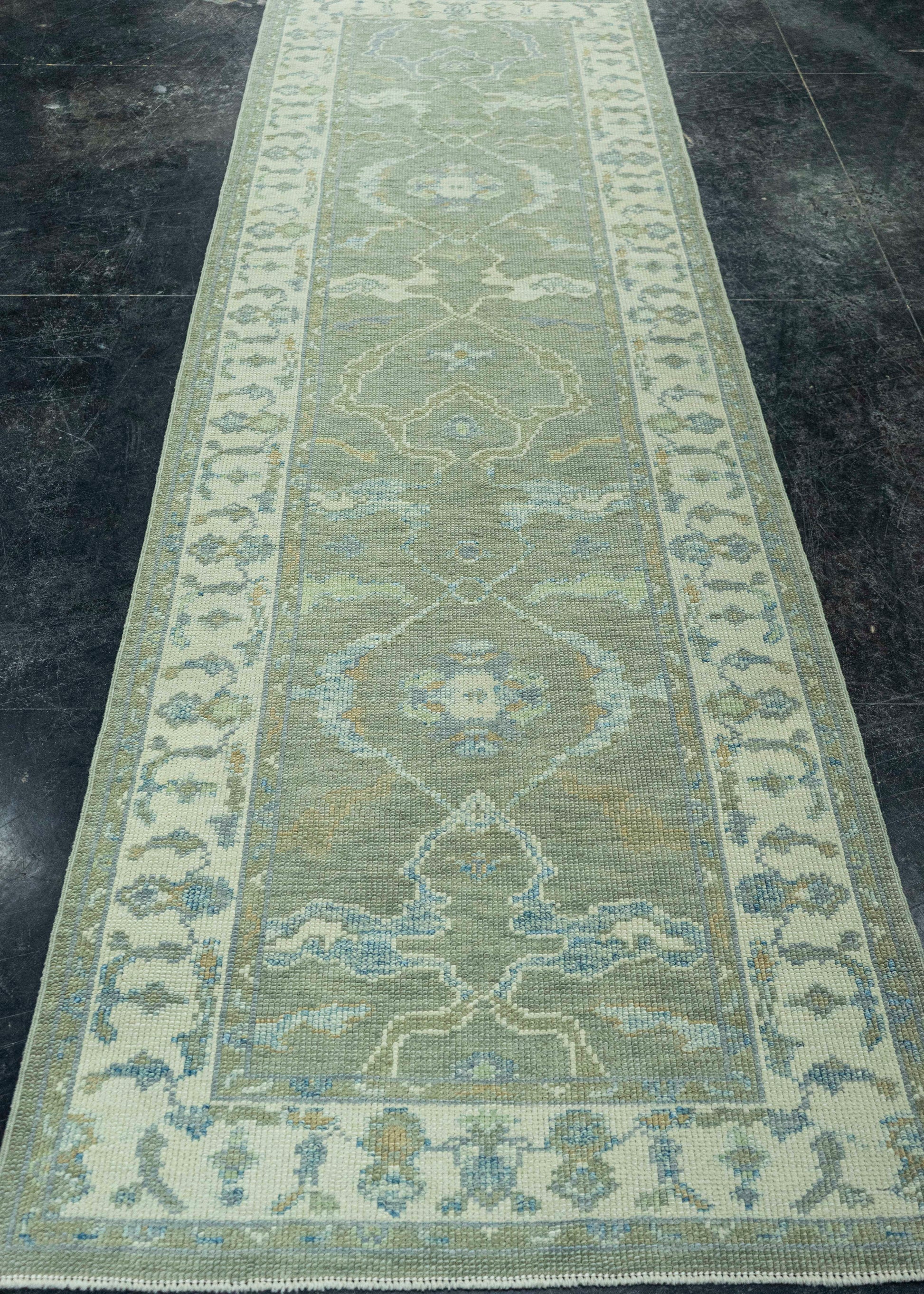 Turkish Oushak Rug 2'11" x 9'7" #19124