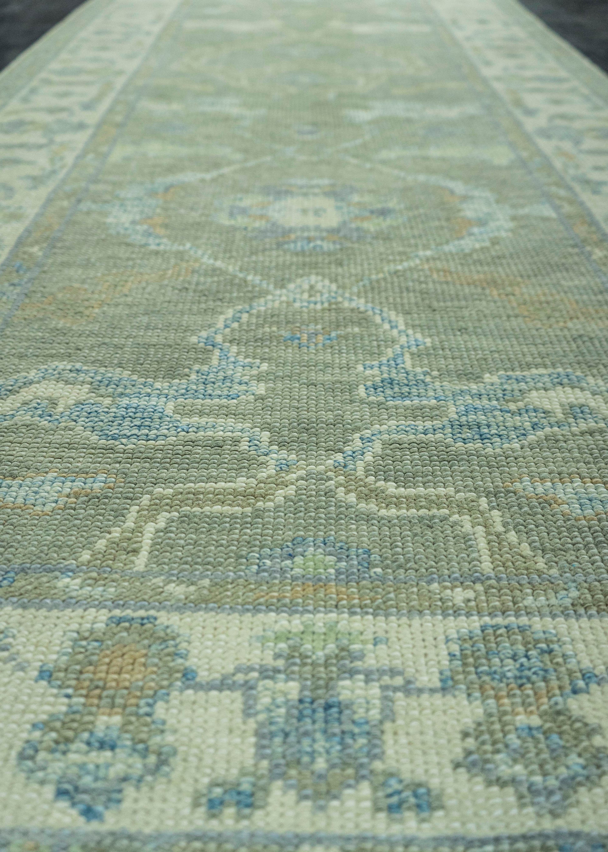 Turkish Oushak Rug 2'11" x 9'7" #19124