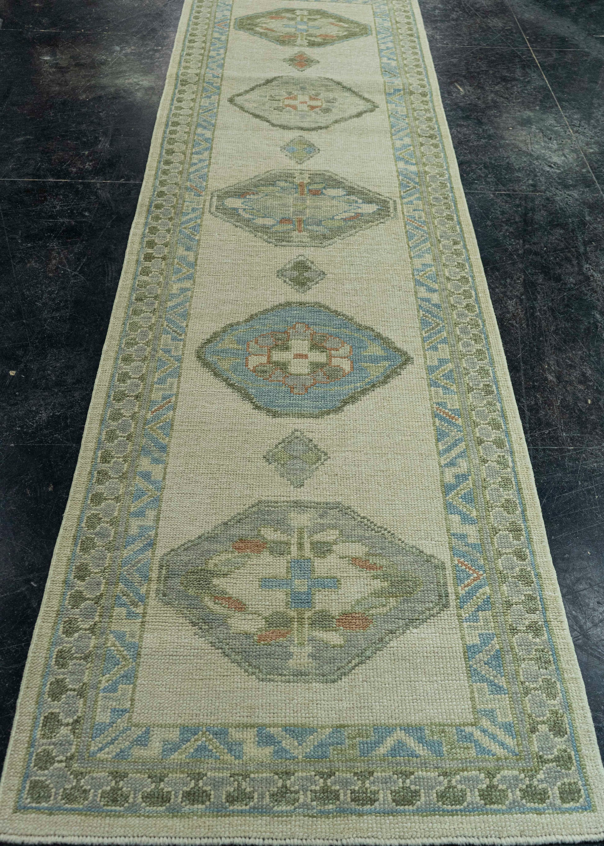 Turkish Oushak Rug 2'9" x 9'11" #19224
