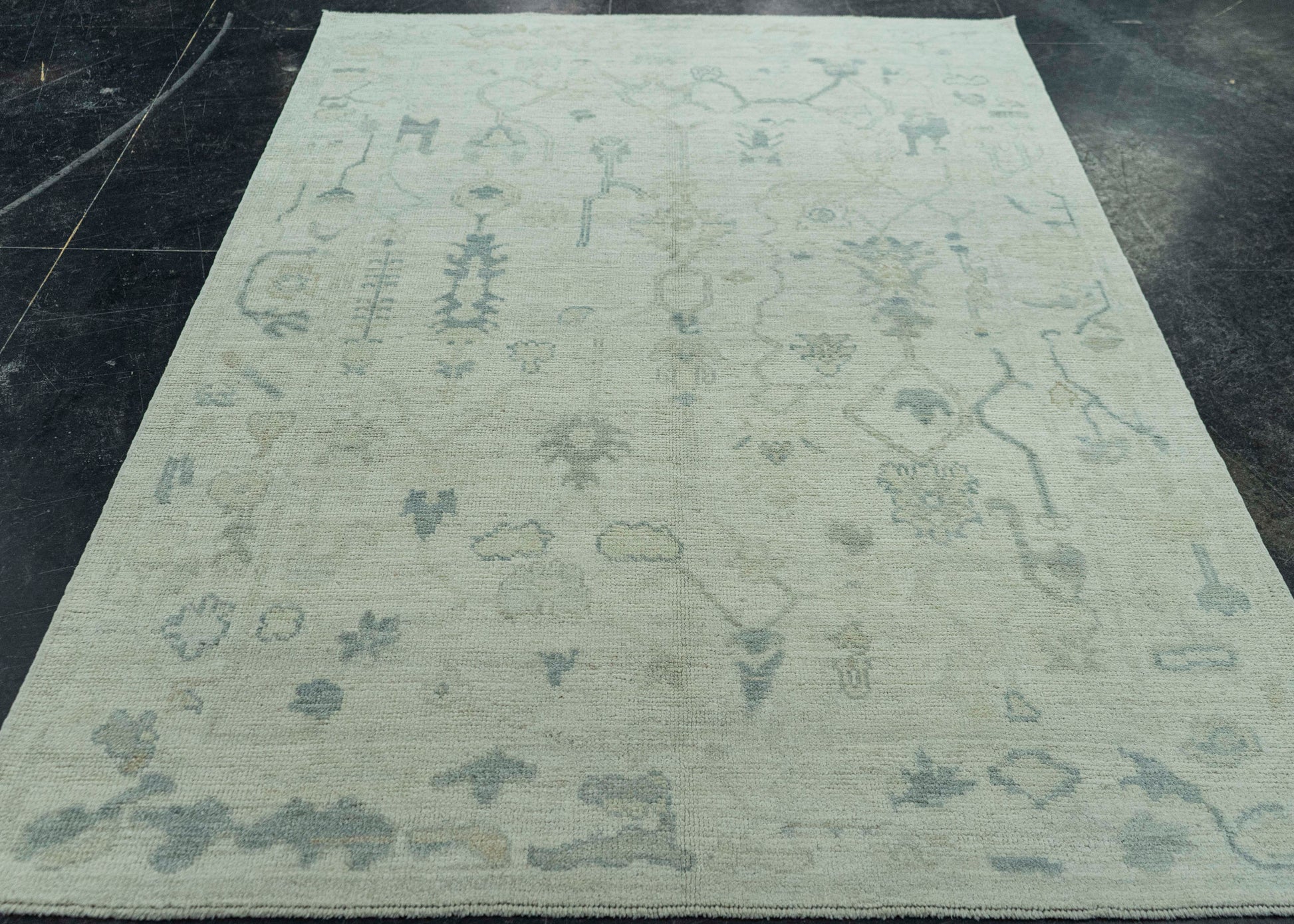 Turkish Oushak Rug 5'2" x 7'4" #19295