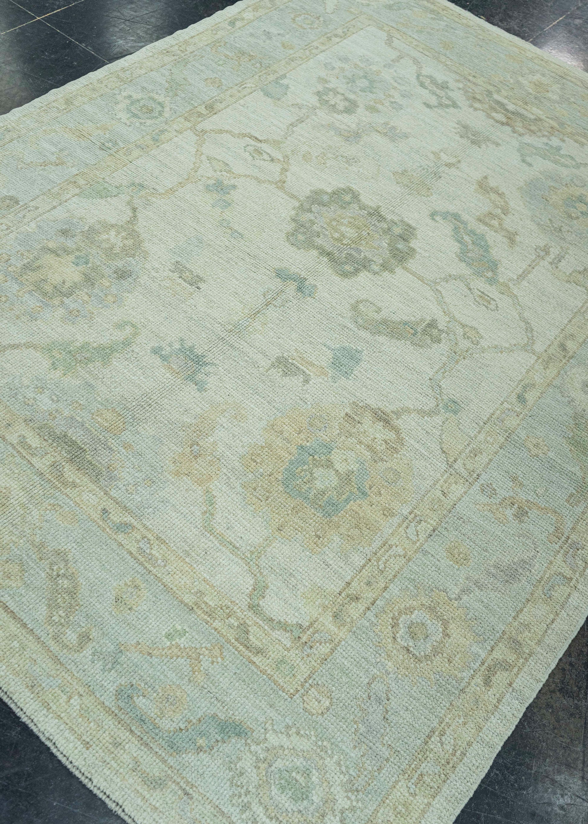 Turkish Oushak Rug 5'2" x 7'1" #19278