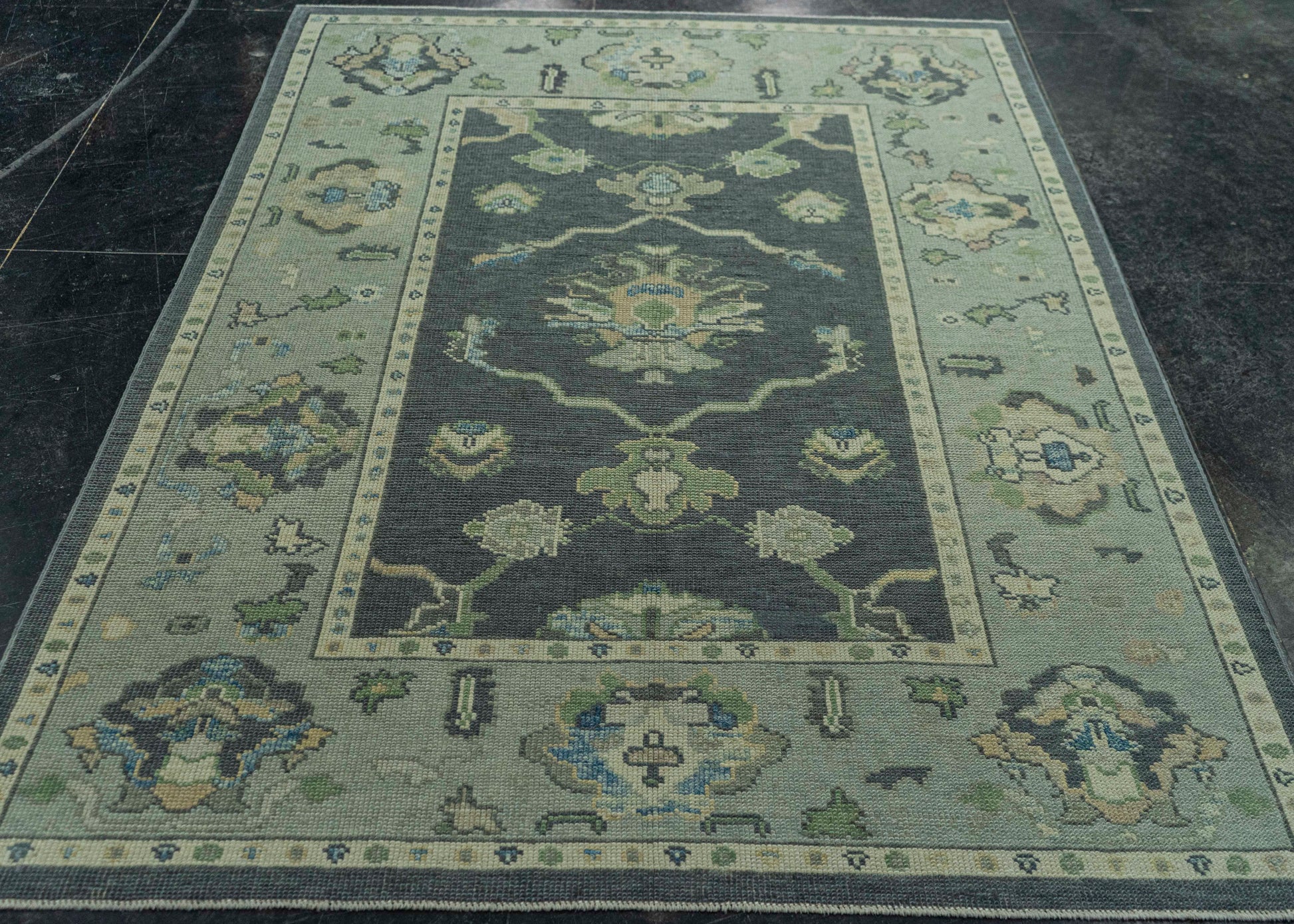 Turkish Oushak Rug 5' x 6'10" #19047