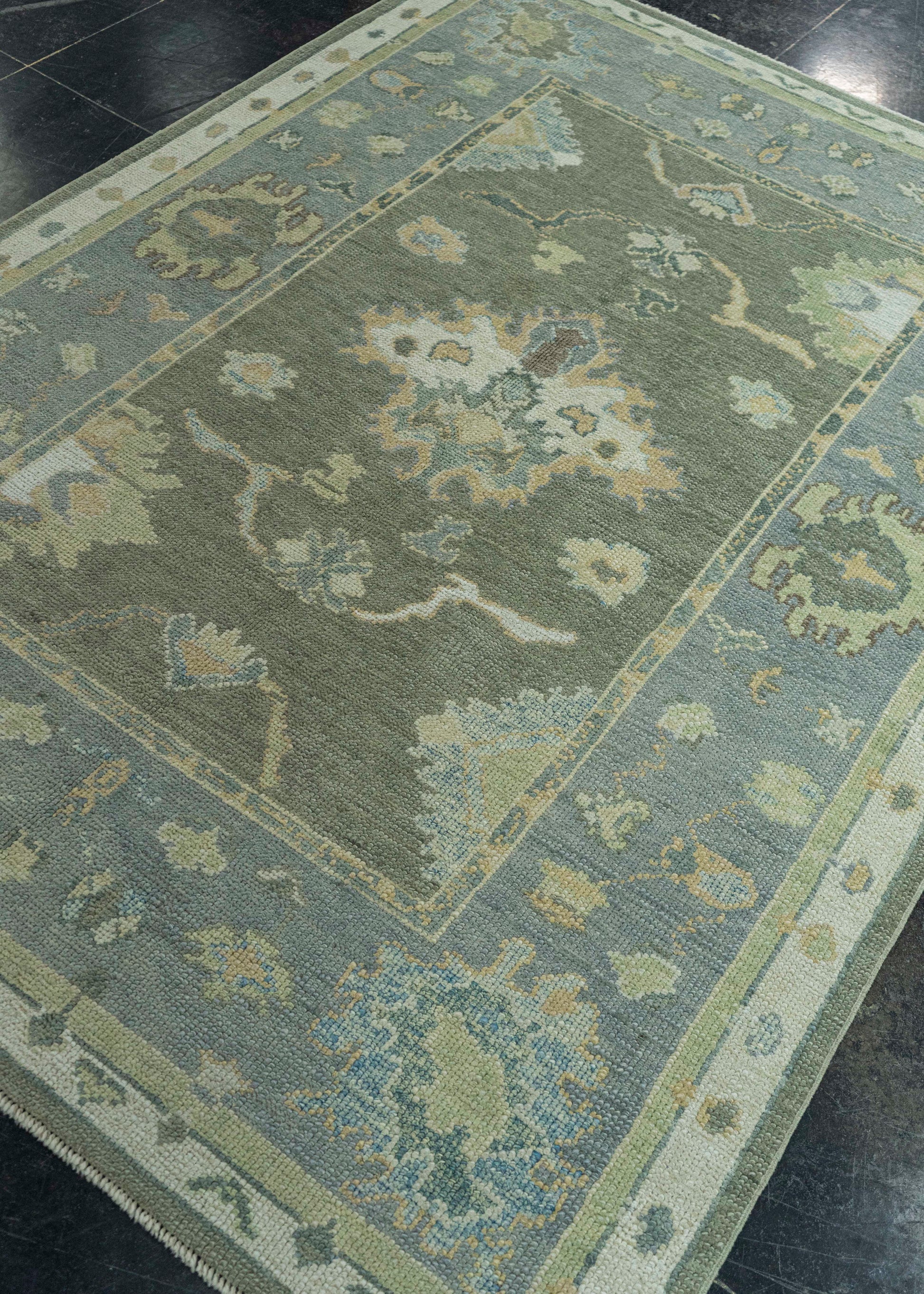 Turkish Oushak Rug 5' x 6'11" #19194
