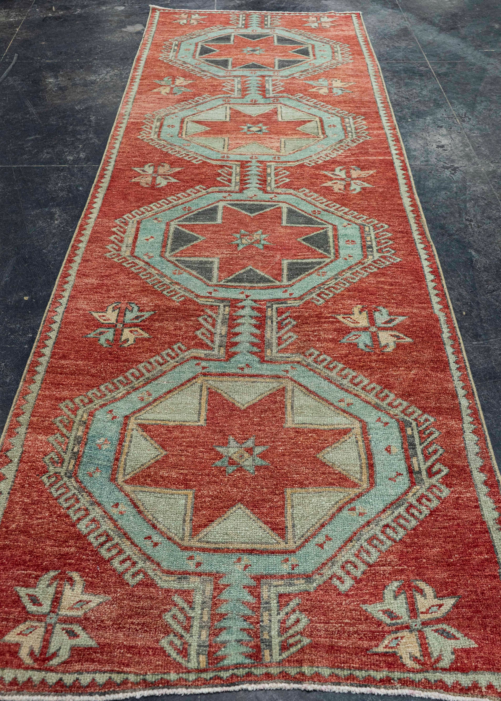 Turkish Anatolian Runner Rug 3'5" x 10'11" #22296
