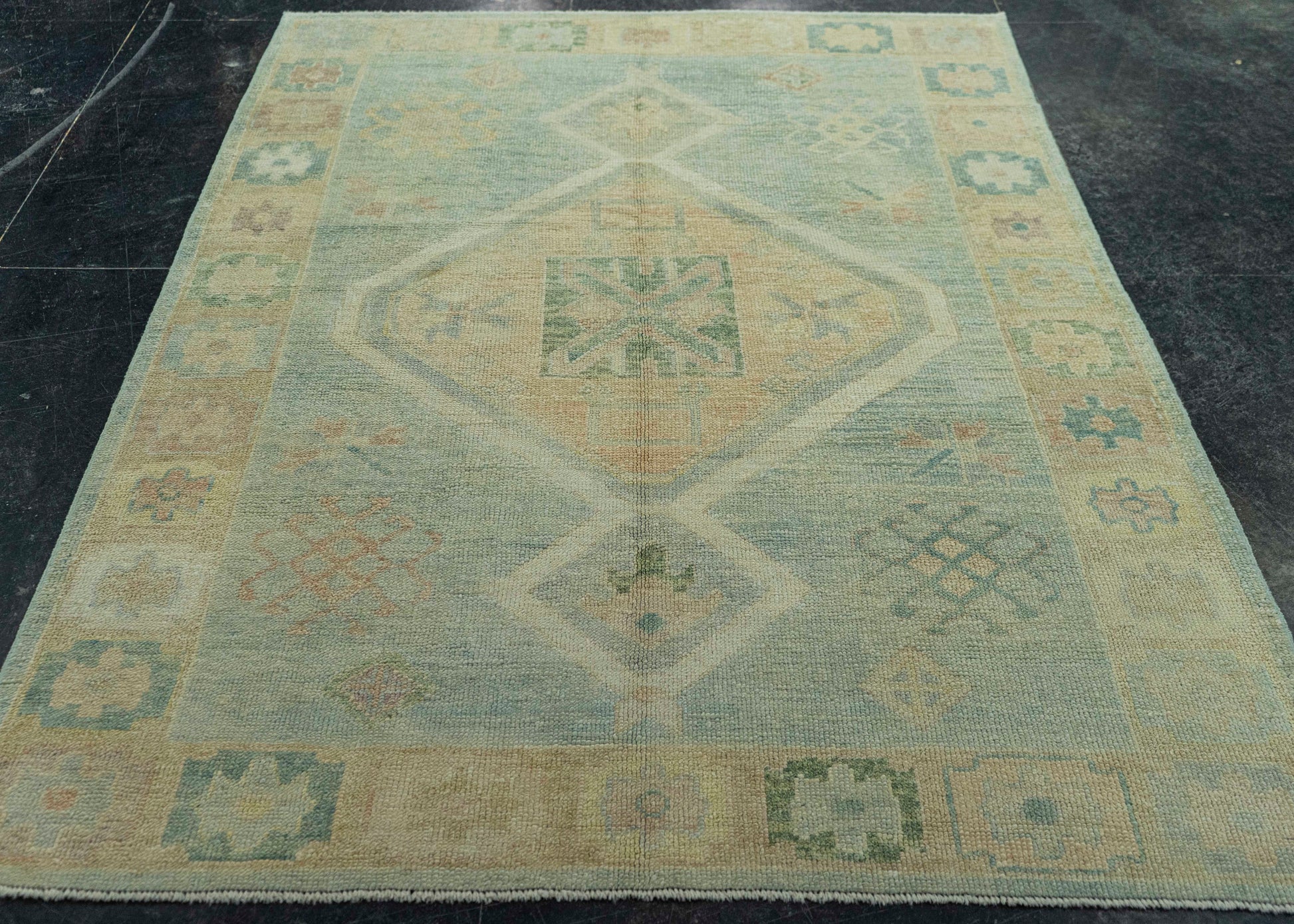 Turkish Oushak Rug 5' x 6'8" #19015