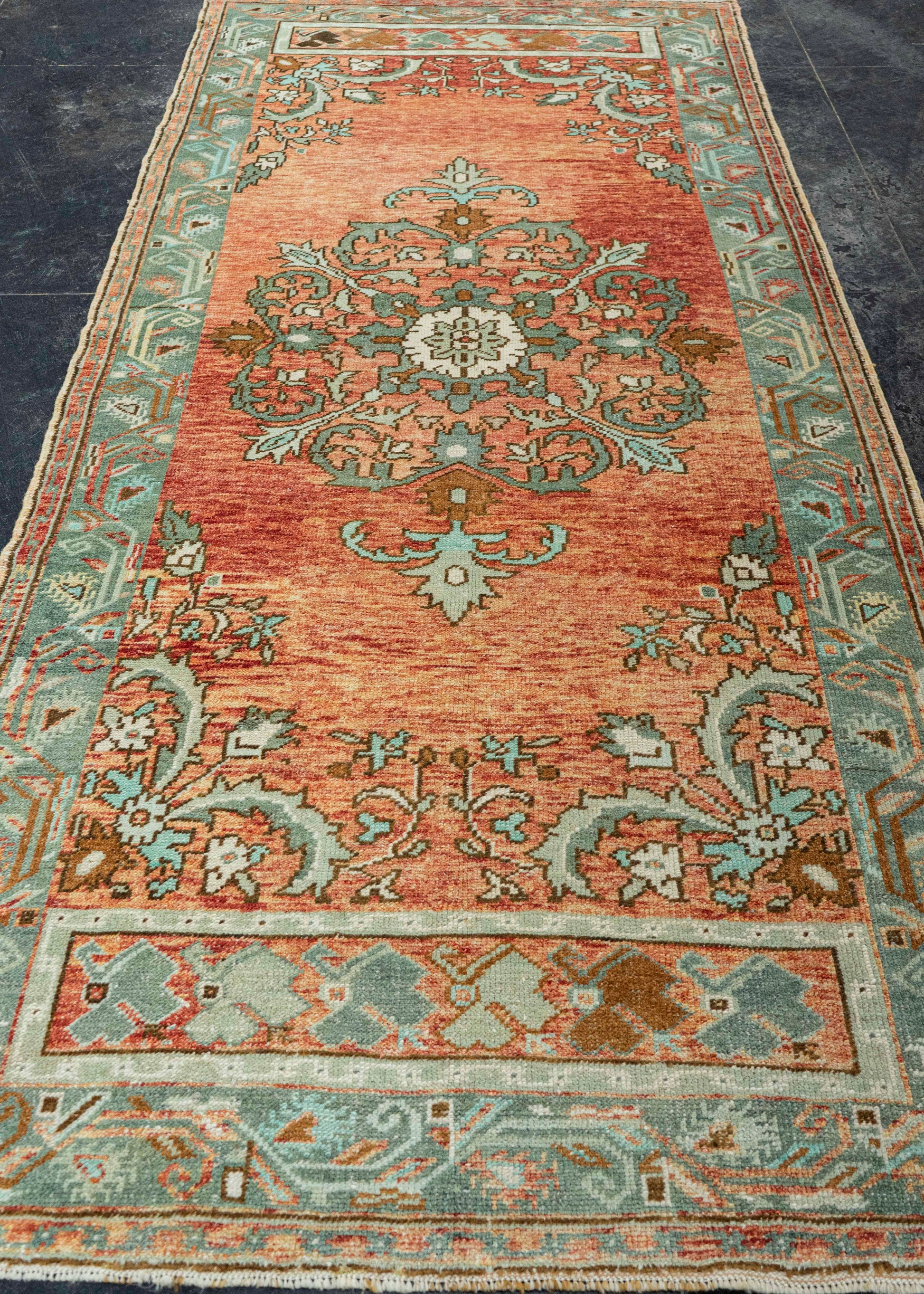 Turkish Vintage Runner Rug  4'1" x 9'5" #22899