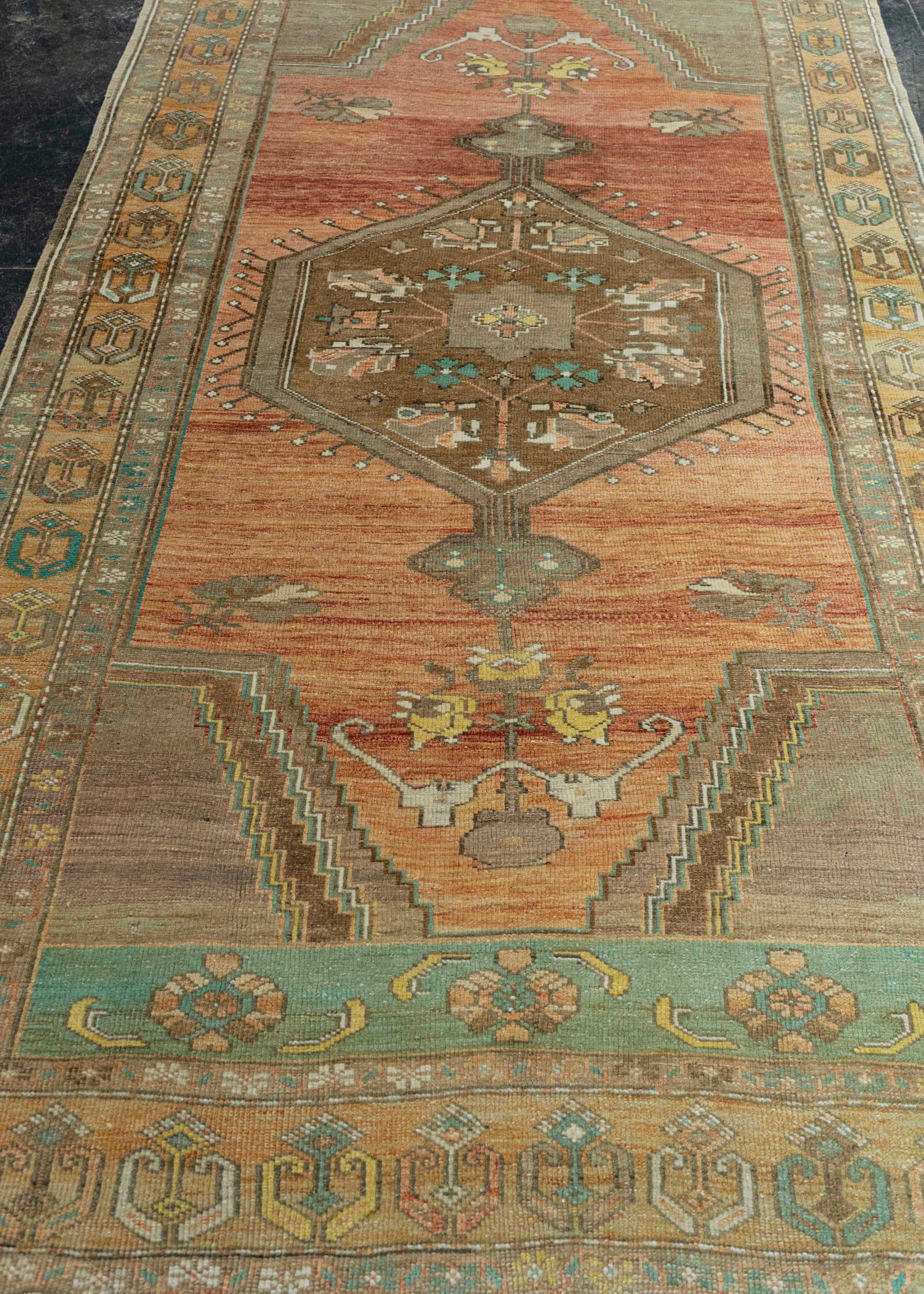Turkish Vintage Runner Rug  4'5" x 8'4" #22907