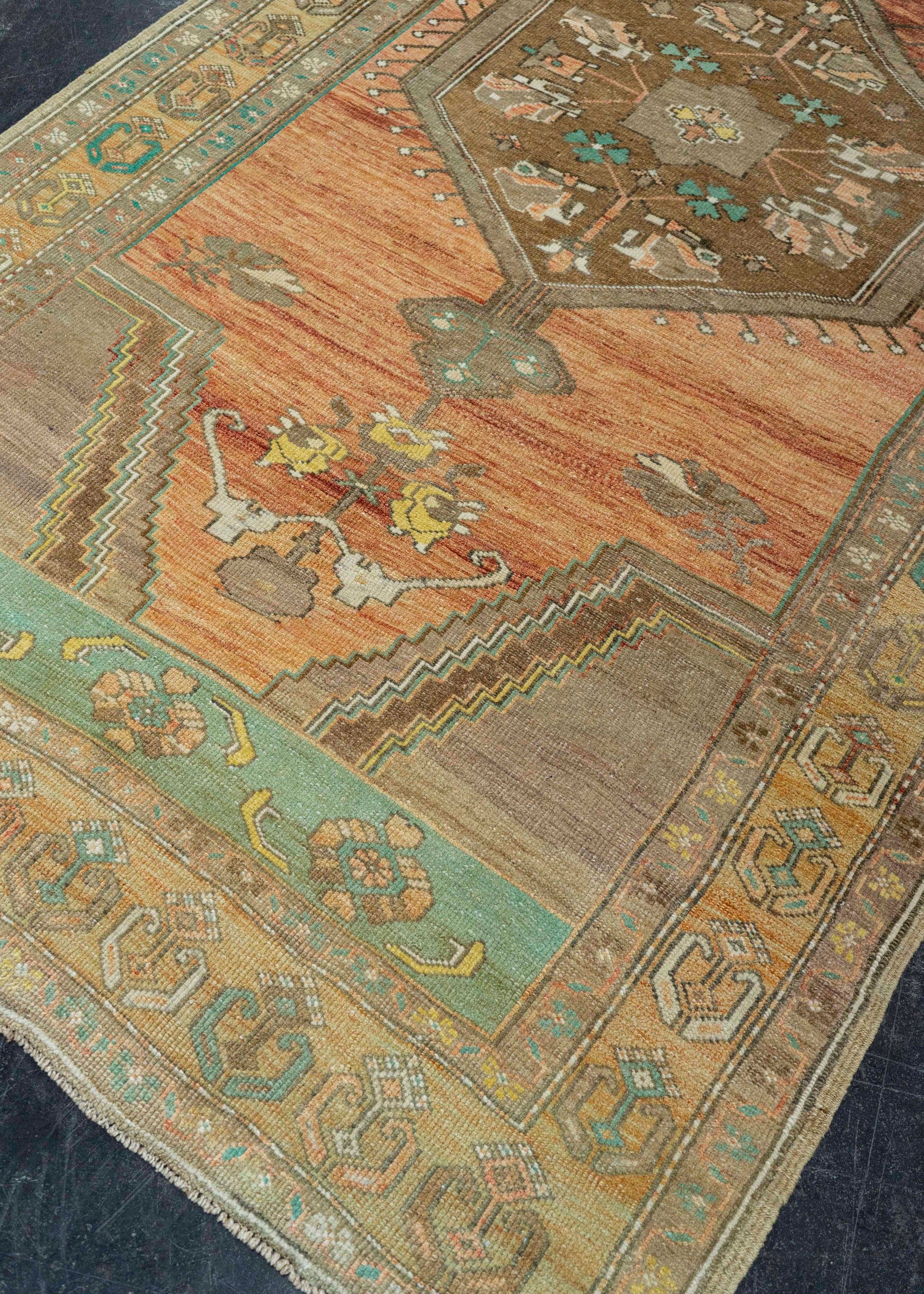 Turkish Vintage Runner Rug  4'5" x 8'4" #22907