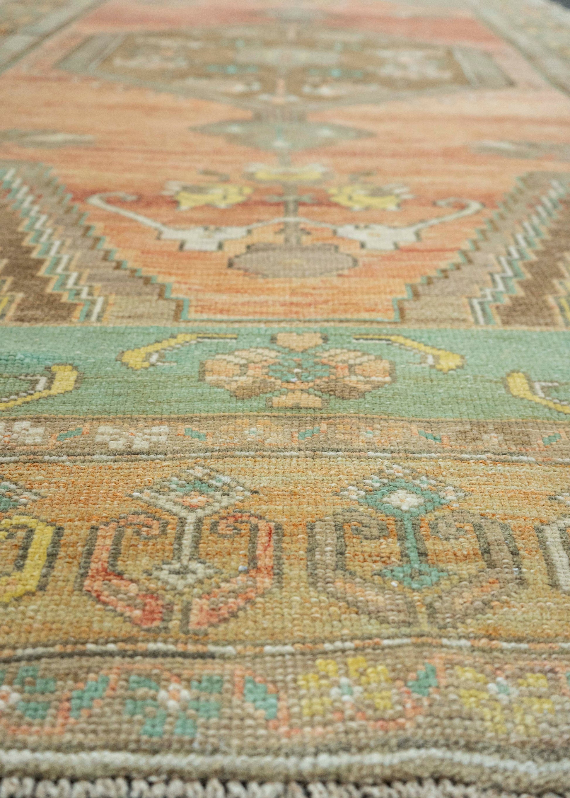Turkish Vintage Runner Rug  4'5" x 8'4" #22907
