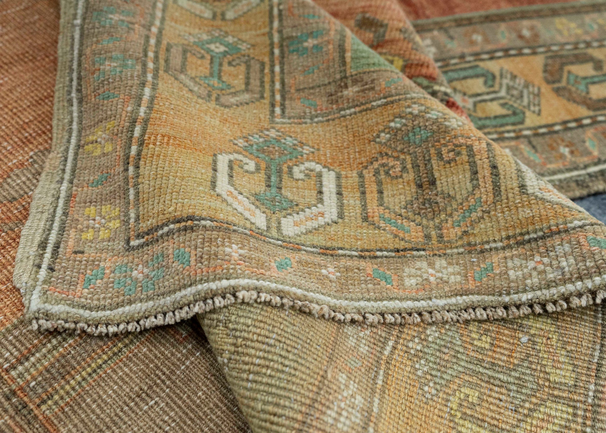 Turkish Vintage Runner Rug  4'5" x 8'4" #22907